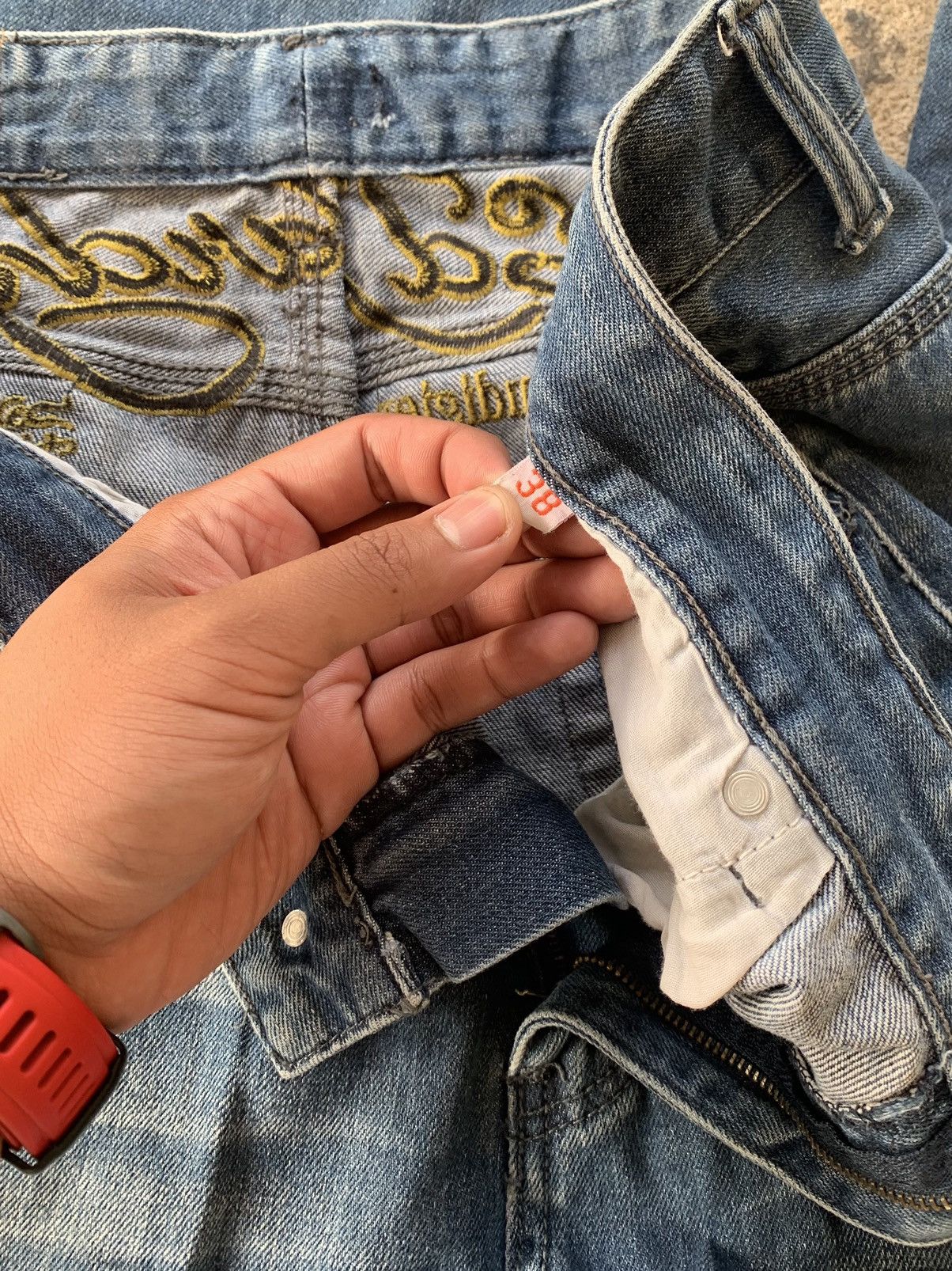 Ed Hardy × Vintage Vintage edhardy denim jeans Size US 38 / EU 54 - 8 Thumbnail