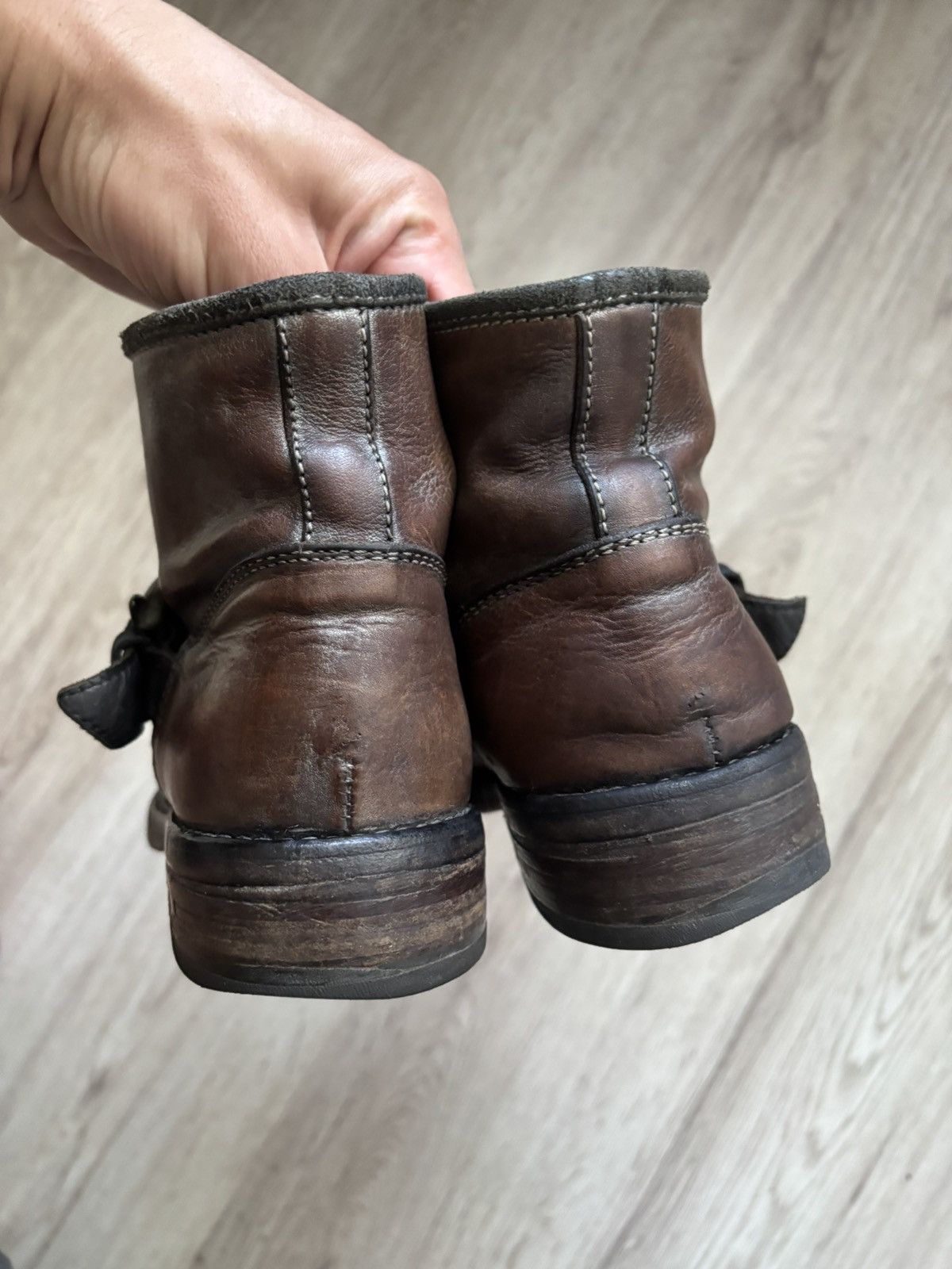 MoMA MOMA Brown Distressed Leather Ankle Boots Women’s Size 39 Size US 8.5 / IT 38.5 - 6 Thumbnail