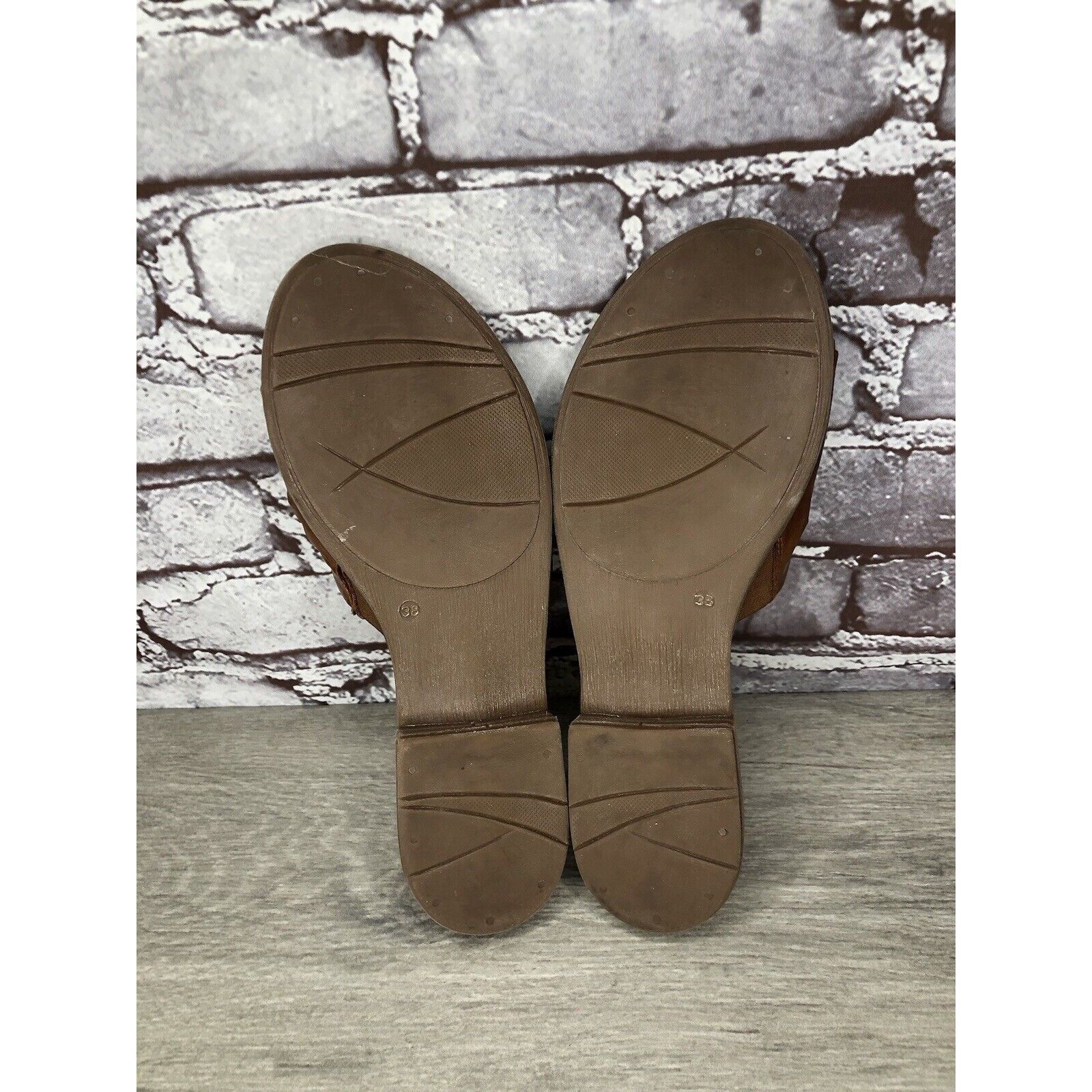 Other Miz Mooz Daisey Brown Leather Ruched Slides Heel Sandals Wom Size US 7.5 / IT 37.5 - 9 Thumbnail