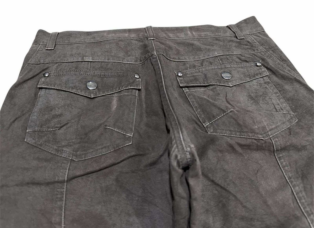 semanticdesign 🔥Sick Y2K Semantic Design Coated Cargo Pants Flared Zipper Size US 32 / EU 48 - 10 Thumbnail
