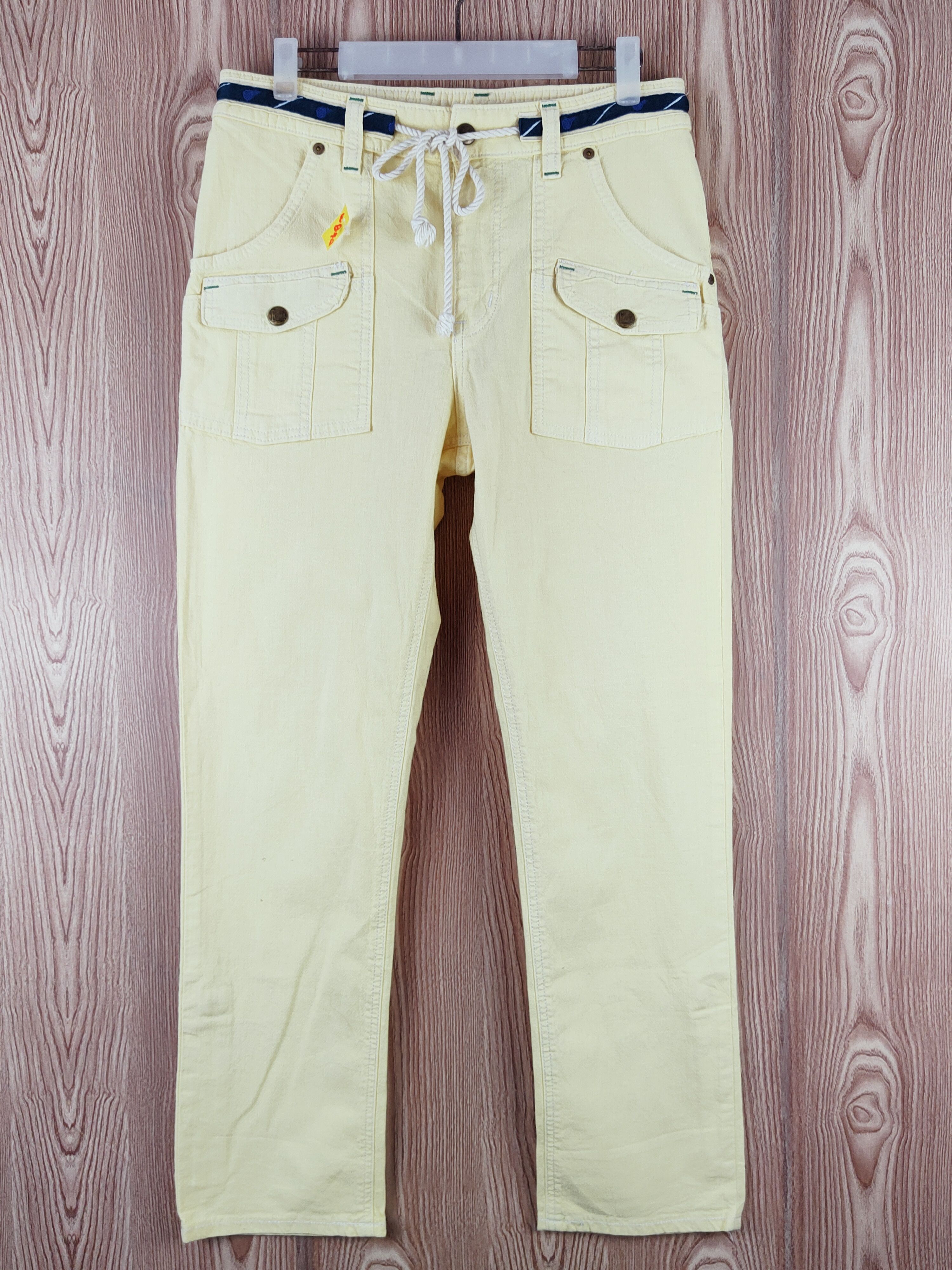 Edwin Edwin dungaree japan Yellow cargo Casual Pants #W842 Size US 29 - 1 Thumbnail