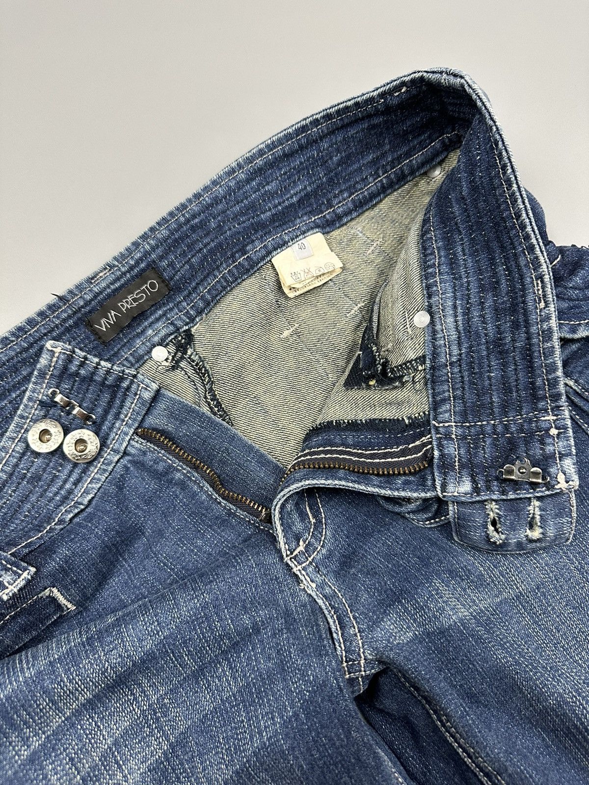 If Six Was Nine × Le Grande Bleu (L.G.B.) 🔥Flared🔥Viva Presto Multi Pocket Denim Size US 32 / EU 48 - 12 Thumbnail