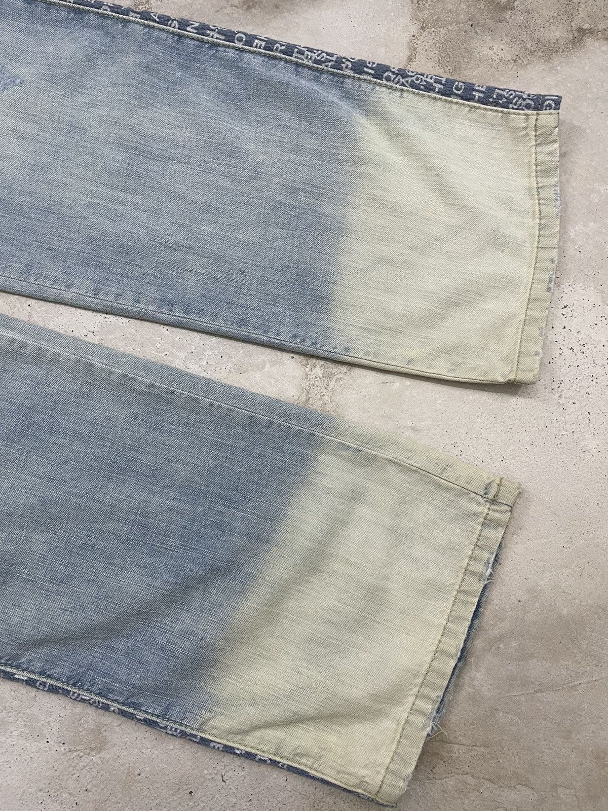 Hysteric Glamour Light Blue Mud Wash A6 Art Hysteric Style Distressed Denim Size US 30 / EU 46 - 7 Thumbnail