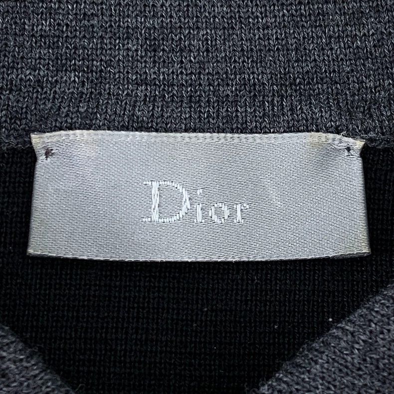 Dior Dior Dark gray wool lapel long-sleeved sweater 2501-Nextarr Size US M / EU 48-50 / 2 - 4 Thumbnail