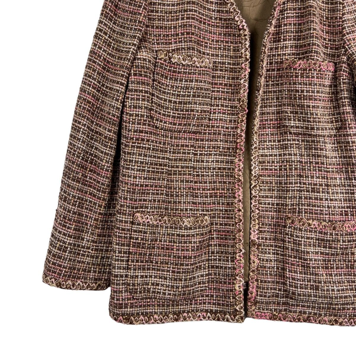 Chanel 🔥VINTAGE CHANEL TWEED JACKETS Size S / US 4 / IT 40 - 5 Thumbnail