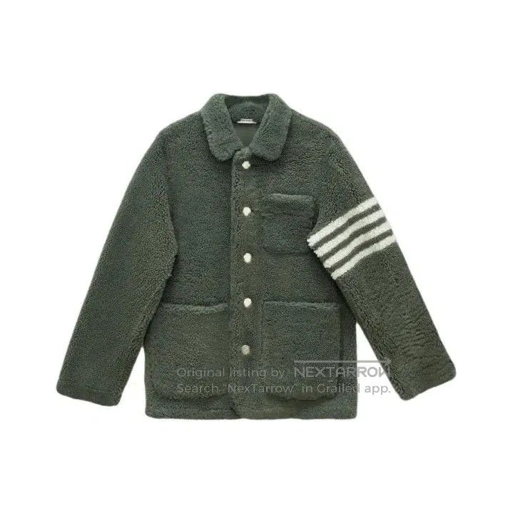 Thom Browne Thom Browne Green Shearling Long Sleeve Jacket. Size US M / EU 48-50 / 2 - 1 Thumbnail