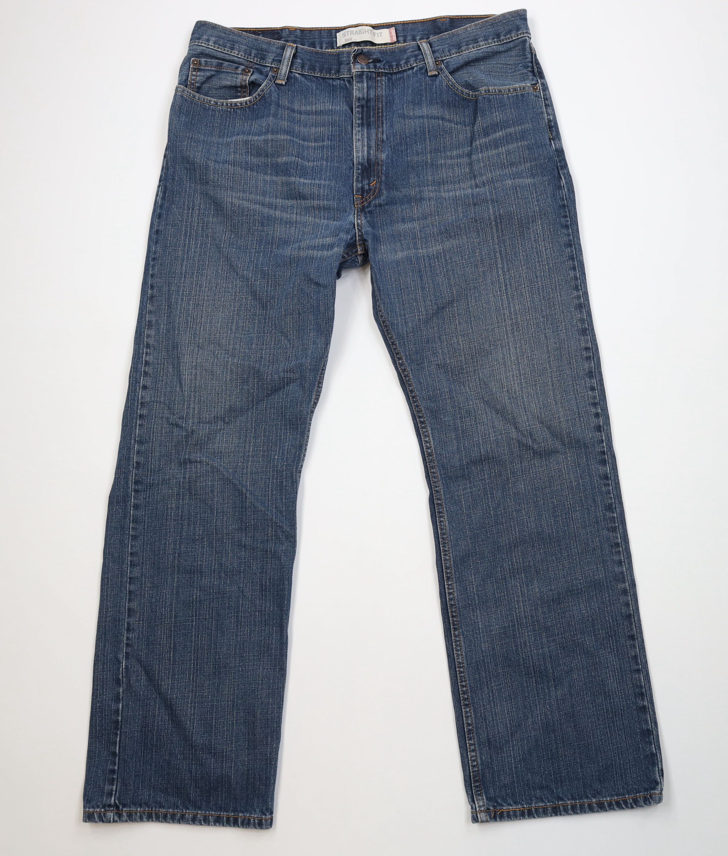 Levi's Vintage Y2K Levis 505 Fit Straight Leg Denim Jeans Blue Size US 38 / EU 54 - 1 Thumbnail