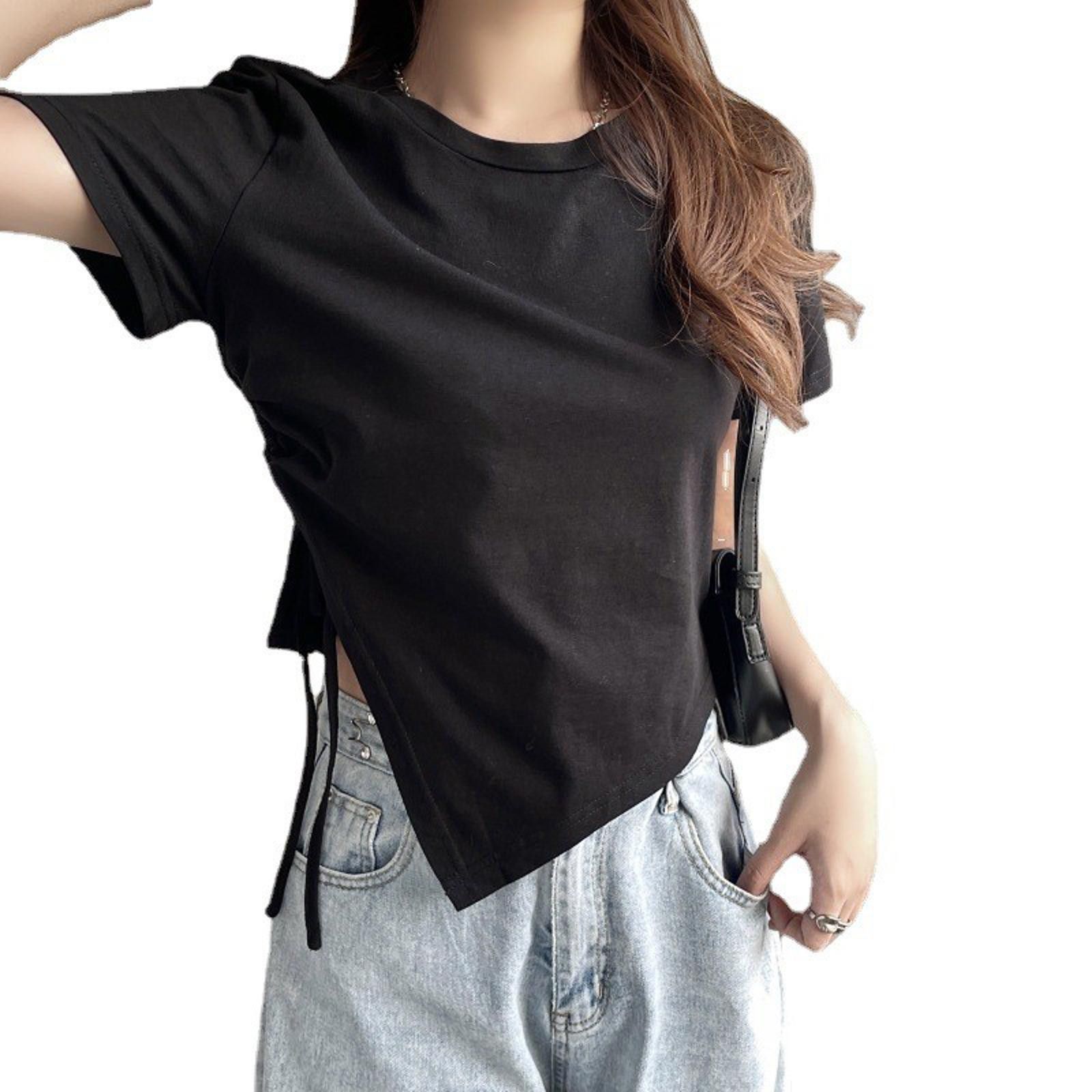 The Unbranded Brand Korean Fashion Y2K T-shirt Women Summer Size US M / EU 48-50 / 2 - 2 Thumbnail