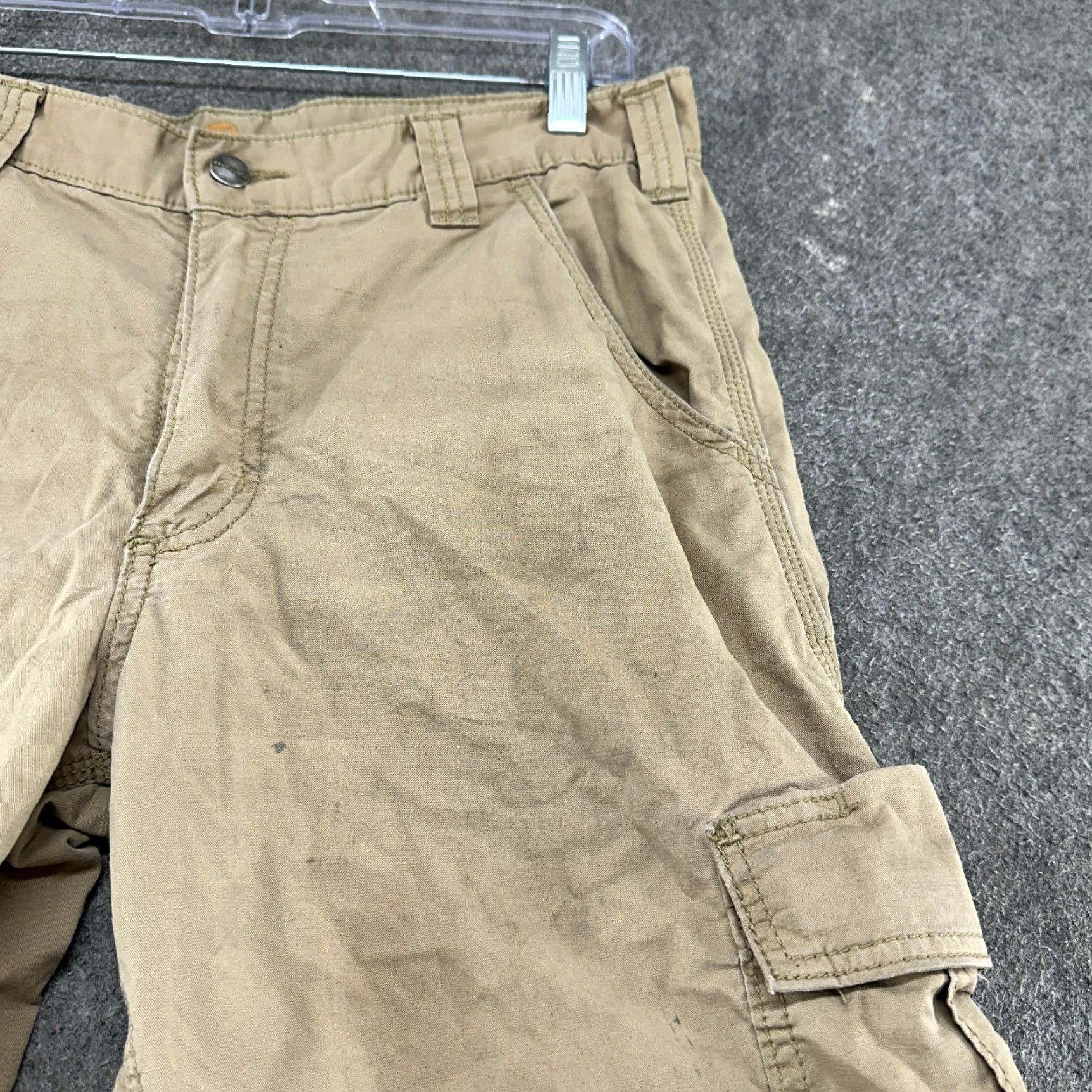 Carhartt Carhartt Mens Pants 34x32 Beige Cargo Relaxed Fit Cotton Nylon Workwear Force Size US 34 / EU 50 - 7 Thumbnail