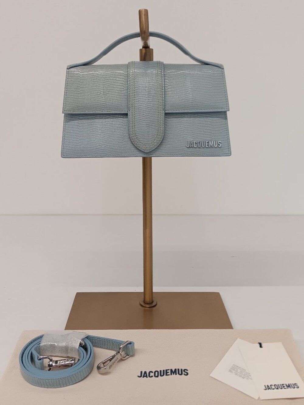Jacquemus Jacquemus Le Grand Bambino Lizard Embossed Shoulder Bag Size ONE SIZE - 2 Thumbnail