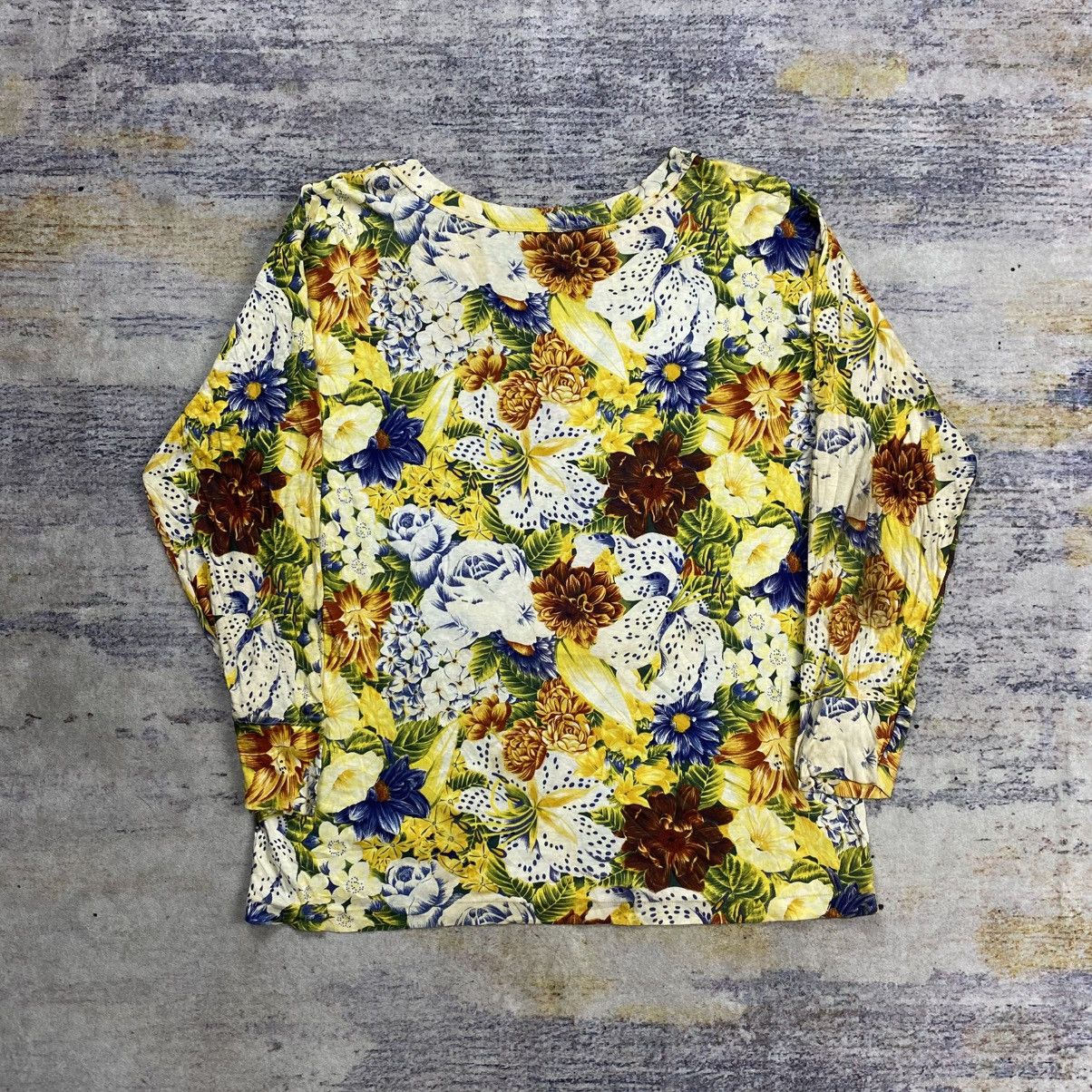 Kenzo Vintage kenzo paris floral long sleeve Size M / US 6-8 / IT 42-44 - 2 Thumbnail