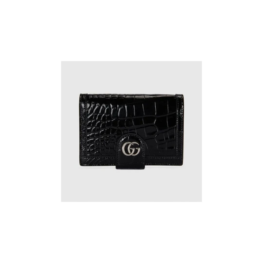 Gucci oc11z1225 Size: OS / Crocodile Passport Card Case Double G Size ONE SIZE - 1 Preview