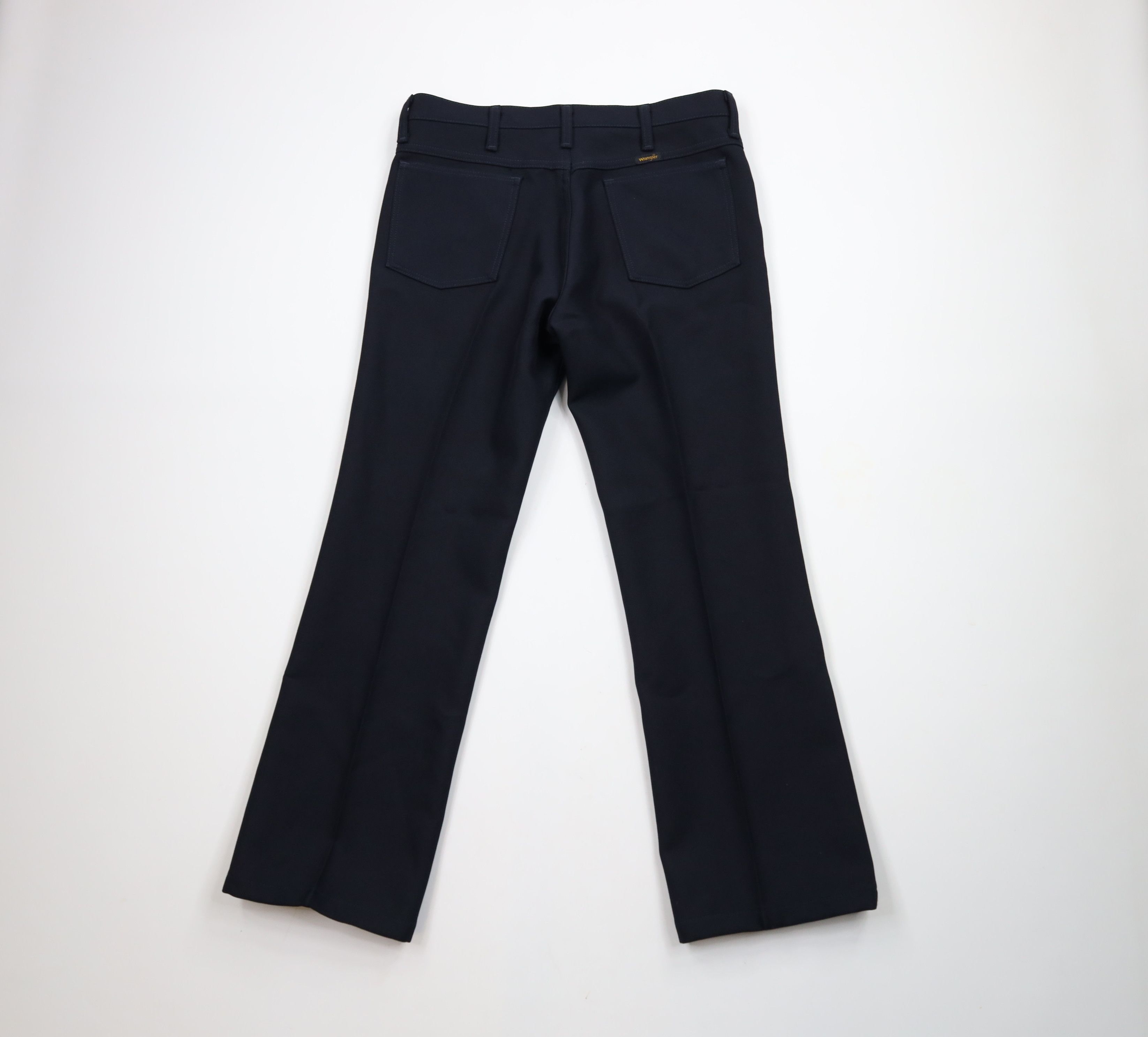 Vintage × Wrangler Vintage 90s Wrangler Bootcut Western Chino Pants Navy Blue Size US 33 - 8 Thumbnail