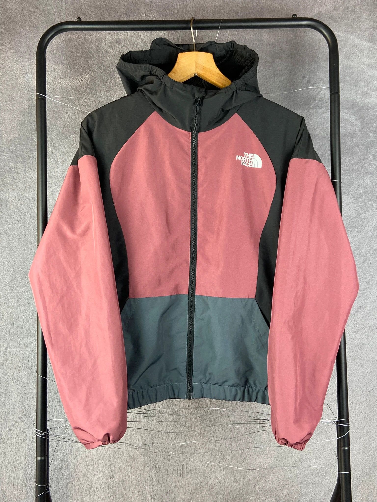 The North Face rain jacket pink vintage retro outdoor