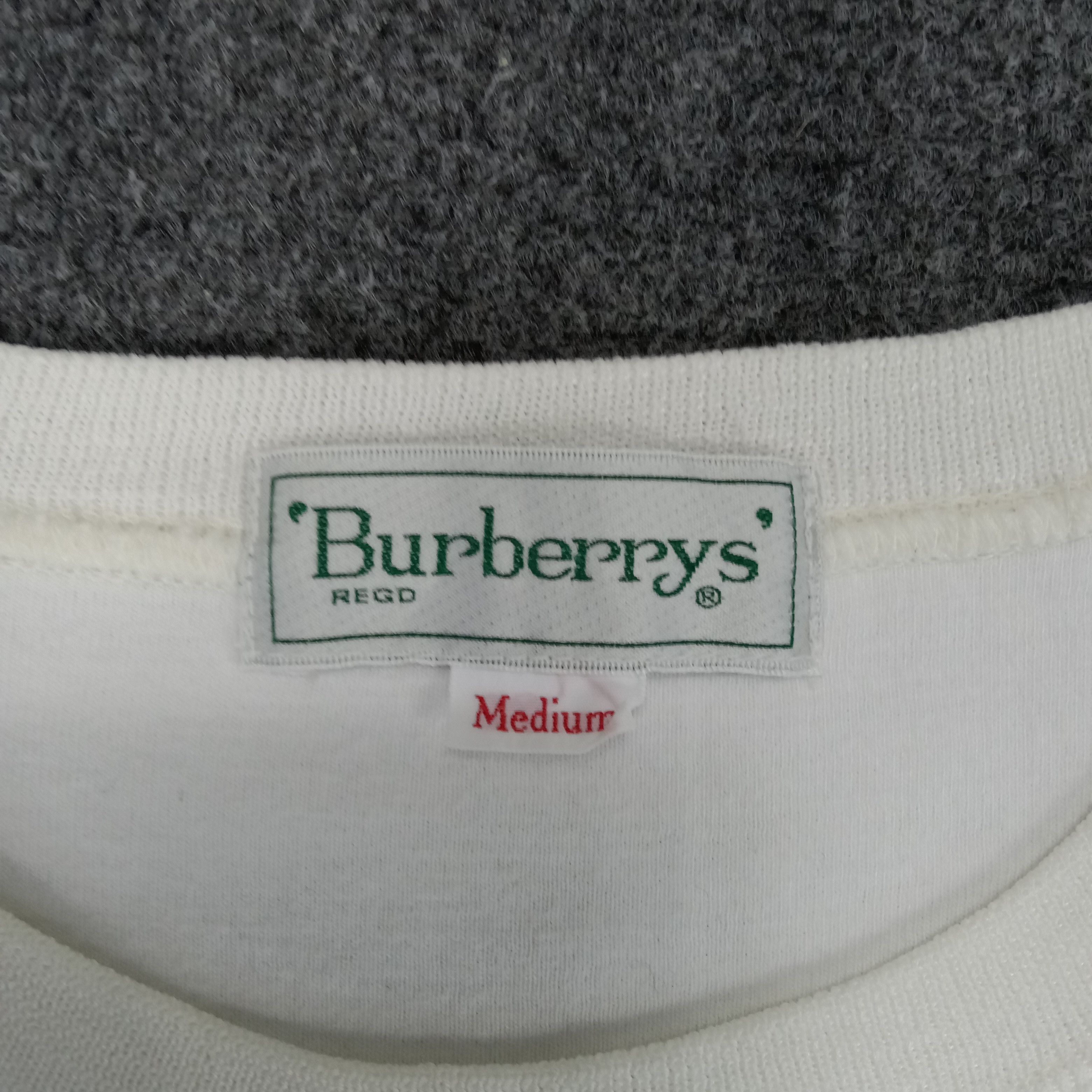 Burberry × Vintage Burberry Embroidery Spellout Sweatshirt Size S / US 4 / IT 40 - 3 Thumbnail
