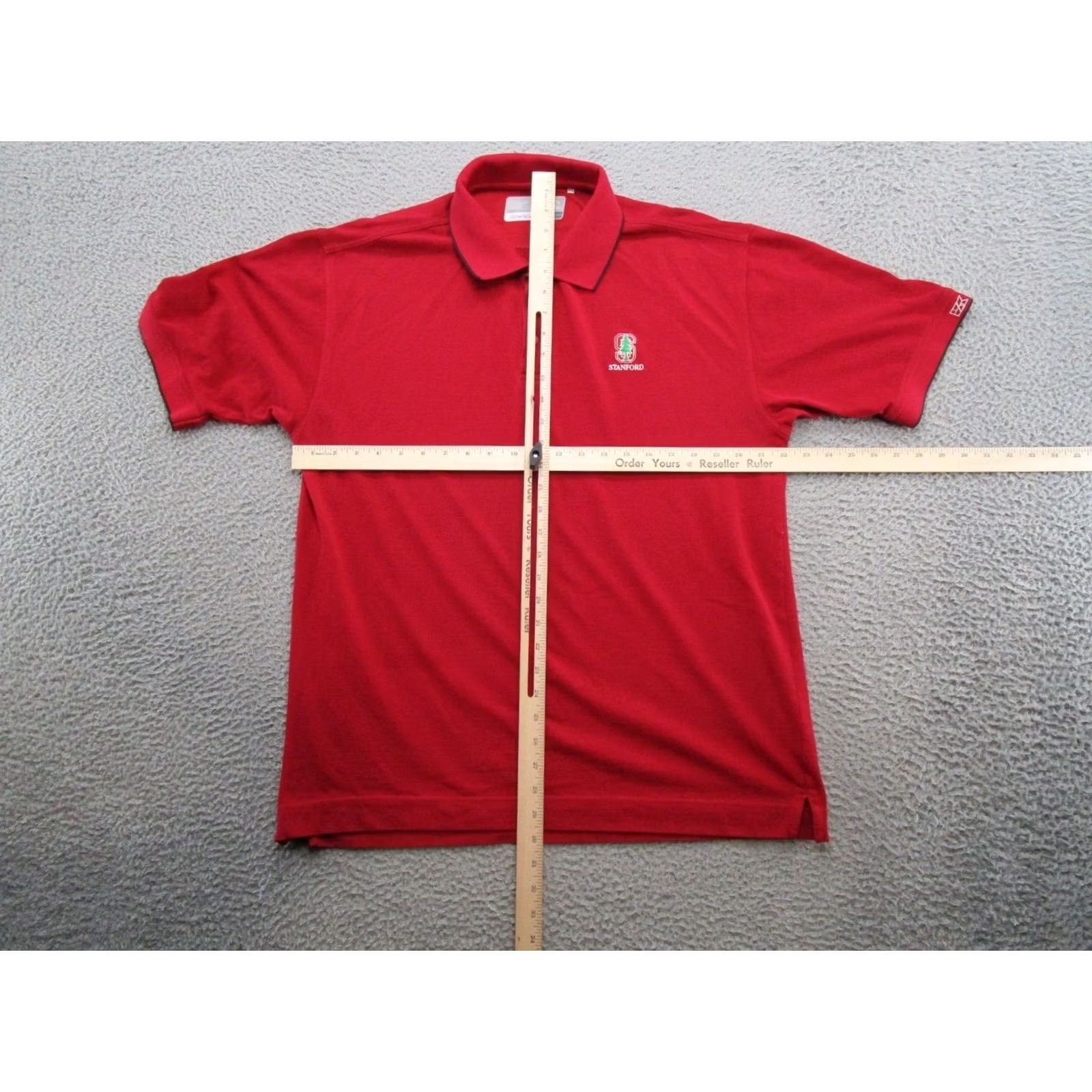 Cutter & Buck Cutter & Buck Men's Stanford University Golf Polo Shirt Size L Red Dry Tec Sports University Championship Polo Size US L / EU 52-54 / 3 - 5 Thumbnail
