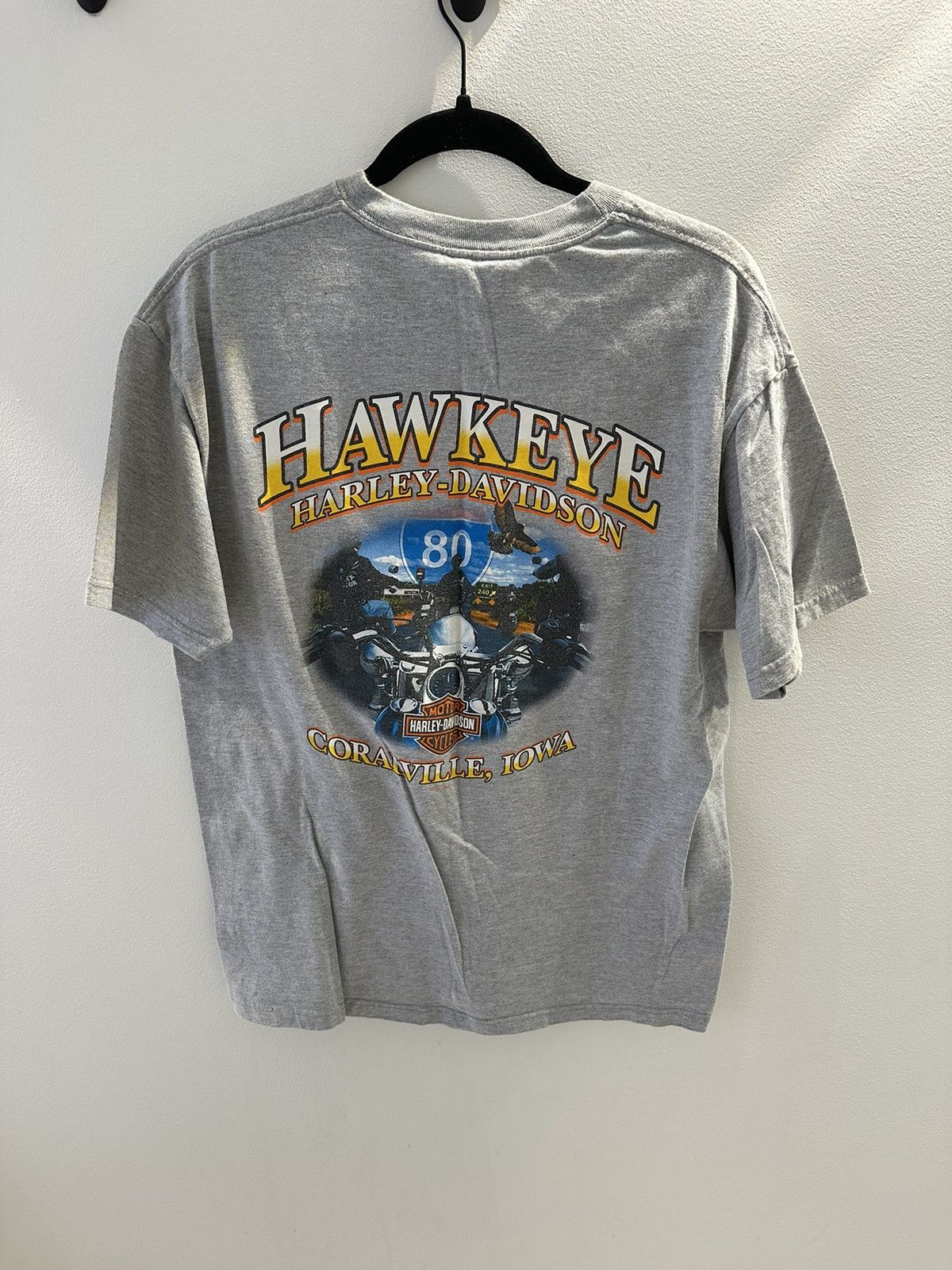 Harley Davidson × Vintage Vintage Harley Davidson T-Shirt Hawkeye Iowa Size US L / EU 52-54 / 3 - 1 Thumbnail