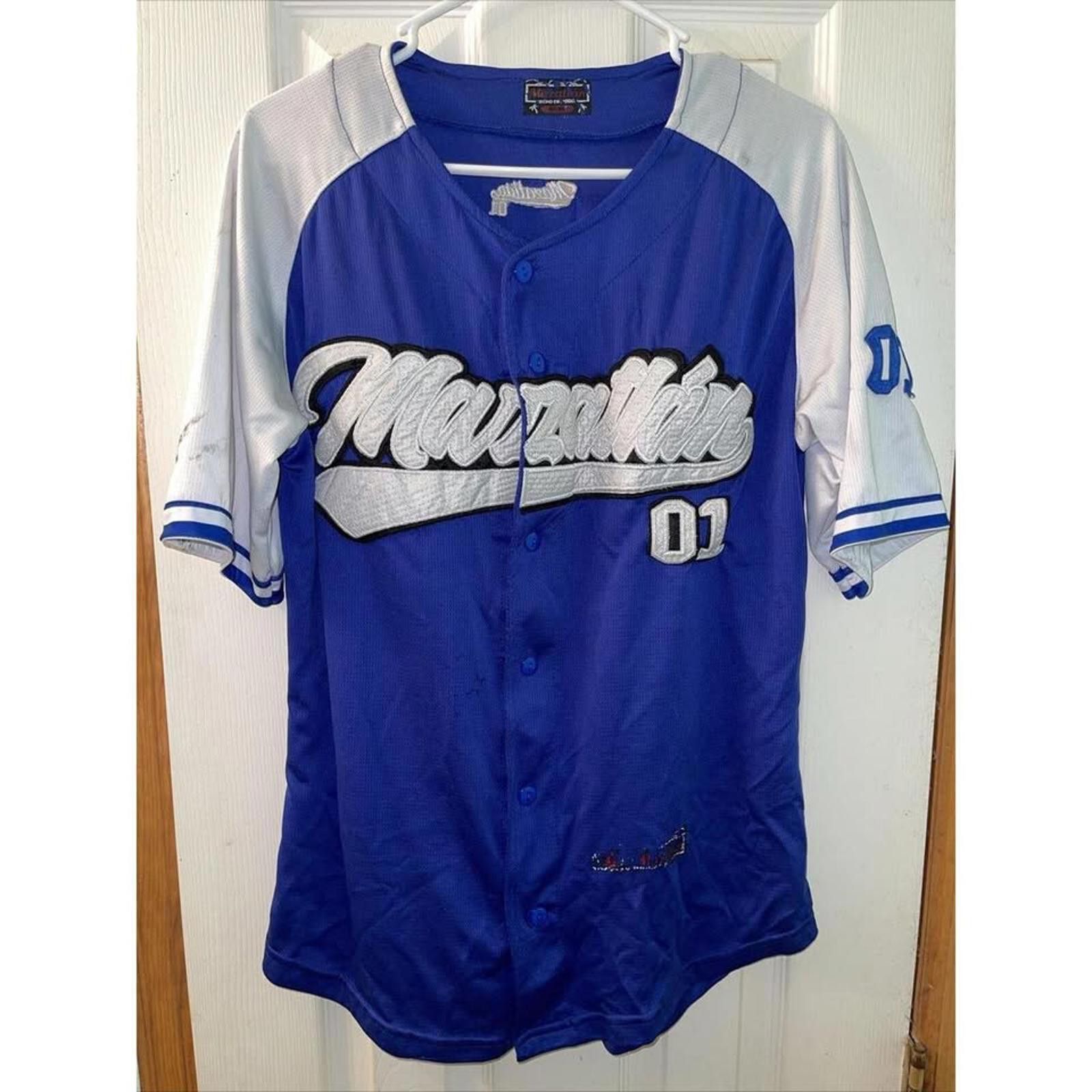 Other Vintage Mazatlán Baseball Jersey - Blue & Gray - Size Adjust Size US M / EU 48-50 / 2 - 1 Thumbnail
