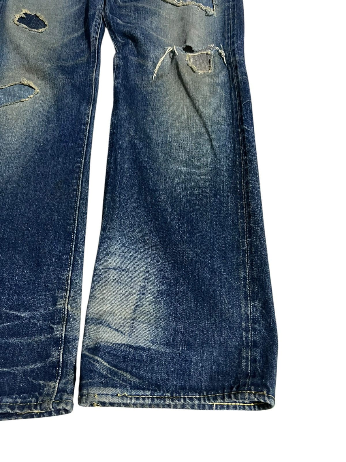 Sugar Cane VINTAGE SUGAR CANES LOT 901 DISTRESS SELVEDGE JEANS Size US 31 - 4 Thumbnail