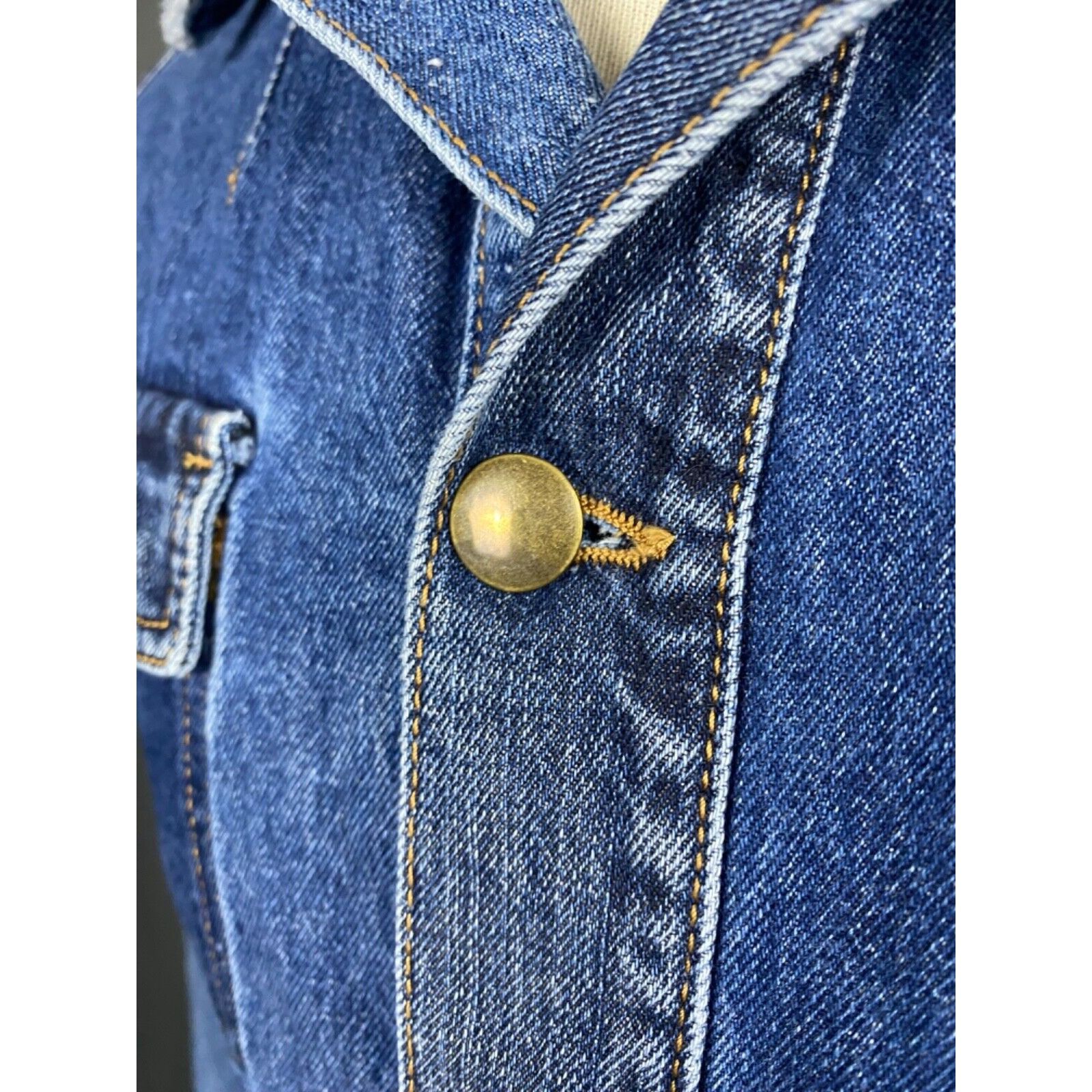 Alexander McQueen Alexander McQueen Patchwork Denim Men's Blue Biker Jeans Jac Size US S / EU 44-46 / 1 - 8 Thumbnail