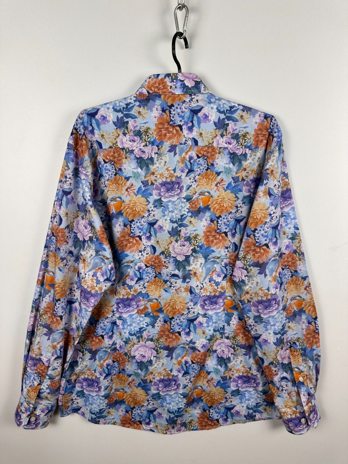Eton Eton Floral Bird Cotton Tencel Shirt Button Up Size 41\16 Size US L / EU 52-54 / 3 - 7 Thumbnail