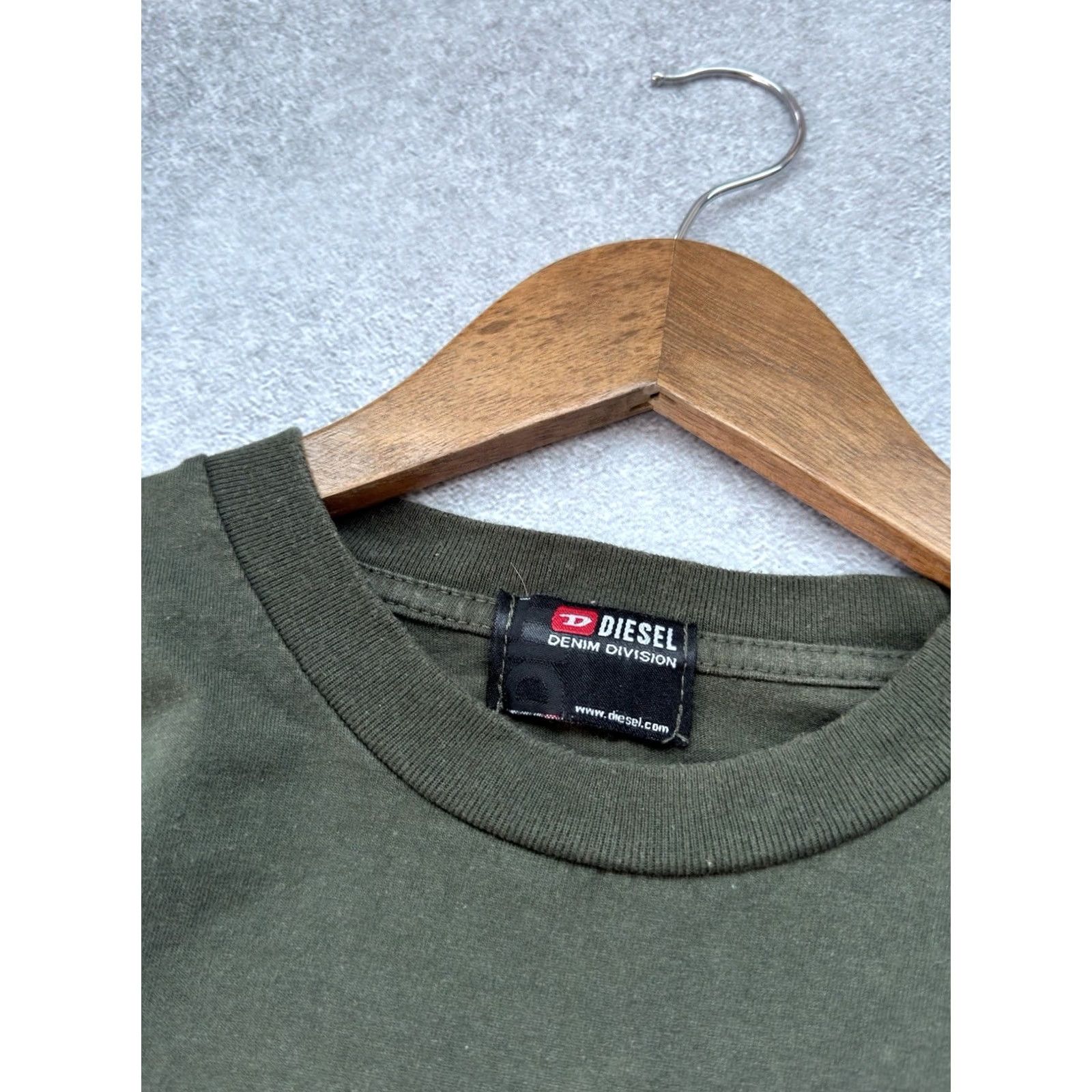 Diesel VINTAGE Diesel Y2K Big Logo Green Long Sleeve Mens L Shirt Size US L / EU 52-54 / 3 - 4 Thumbnail