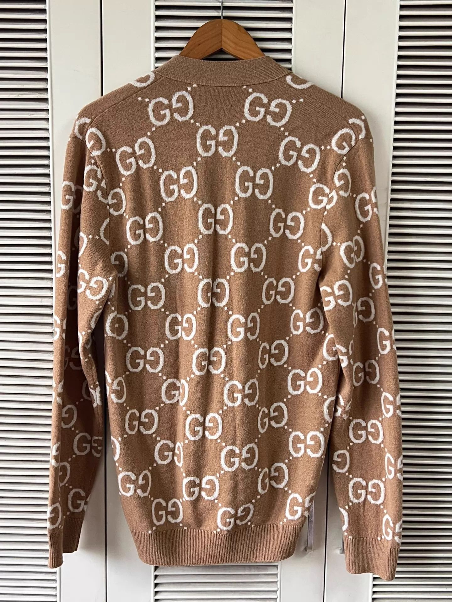 Gucci Gucci Brown GG Print Knit Cardigan S Size US S / EU 44-46 / 1 - 2 Thumbnail