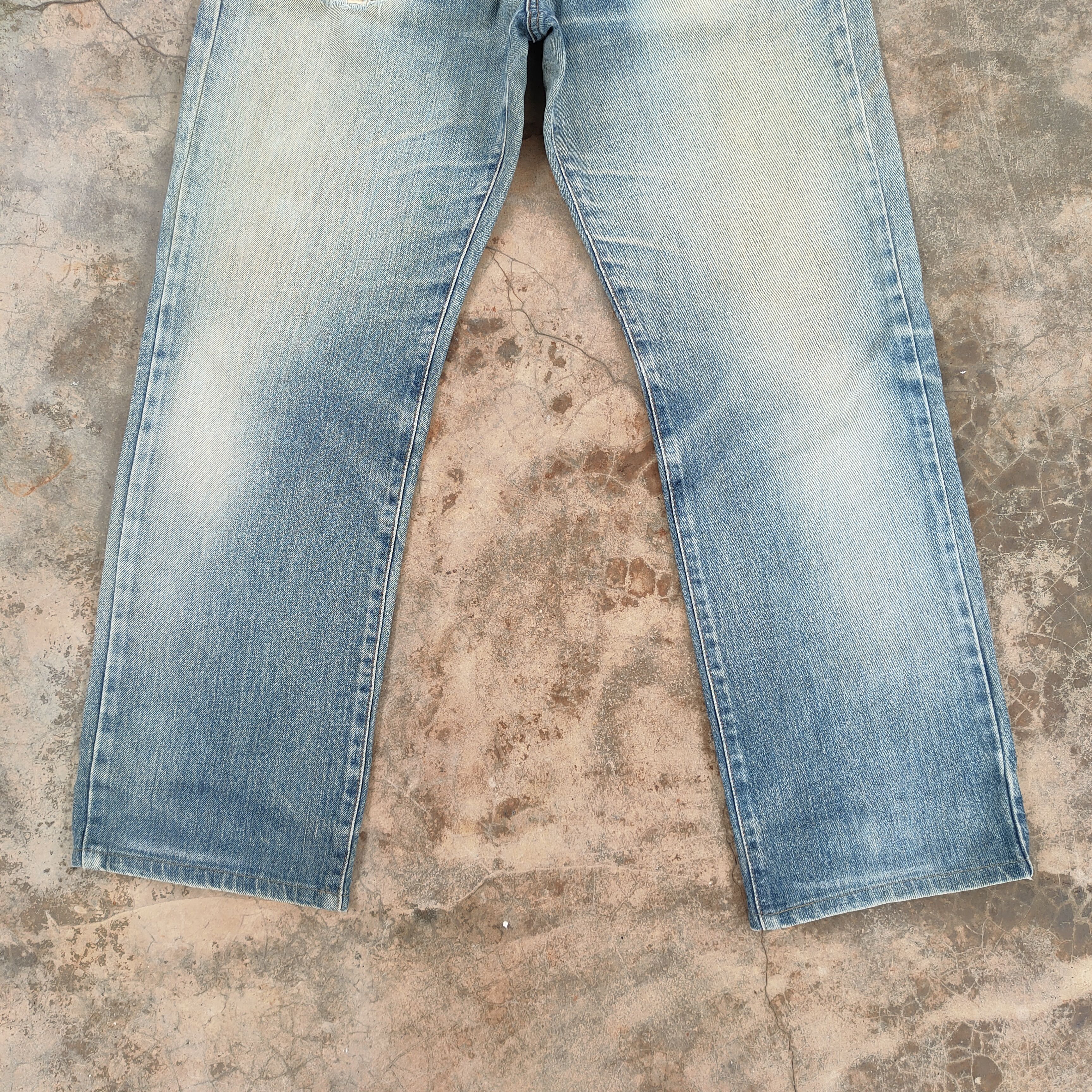 Edwin W33 VINTAGE EDWIN FADED RIPPED JEANS PANTS Size US 33 - 4 Thumbnail