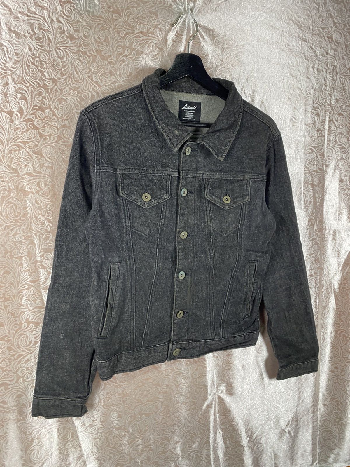 Vintage Lazuli Black Denim Jacket Graphic “Don’t Compromise Yourself Size US S / EU 44-46 / 1 - 5 Thumbnail