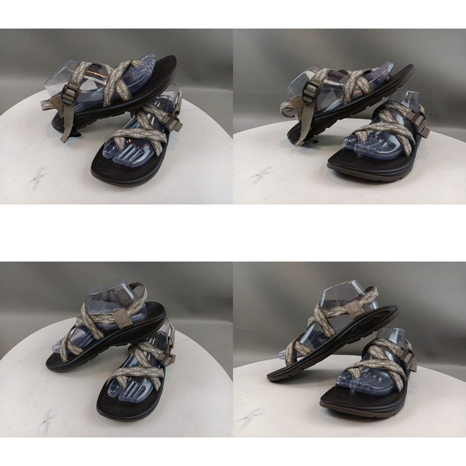 Chaco Chacos Z Boulder 2 Strappy Sandals Women's Size 11 Gray White Zig Zag - Sandal - Women Size US 9 / IT 39 - 9 Thumbnail