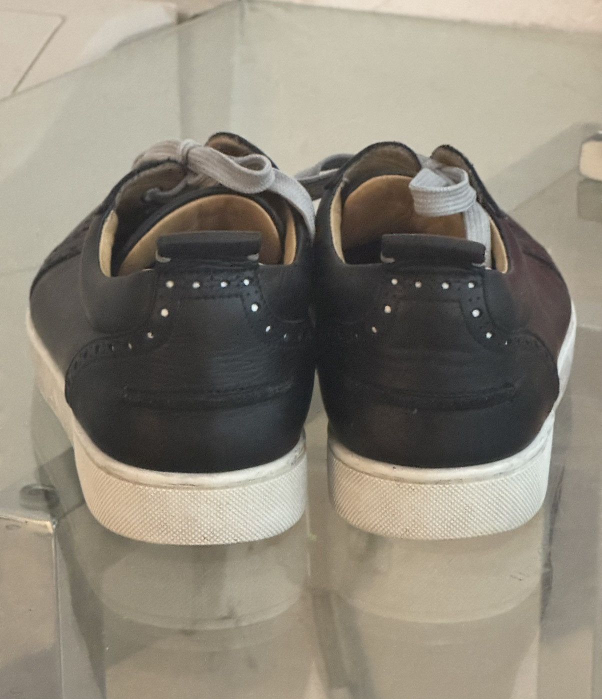 Christian Louboutin Christian Louboutin Black Leather Men’s Sneakers Size US 9.5 / EU 42-43 - 4 Thumbnail