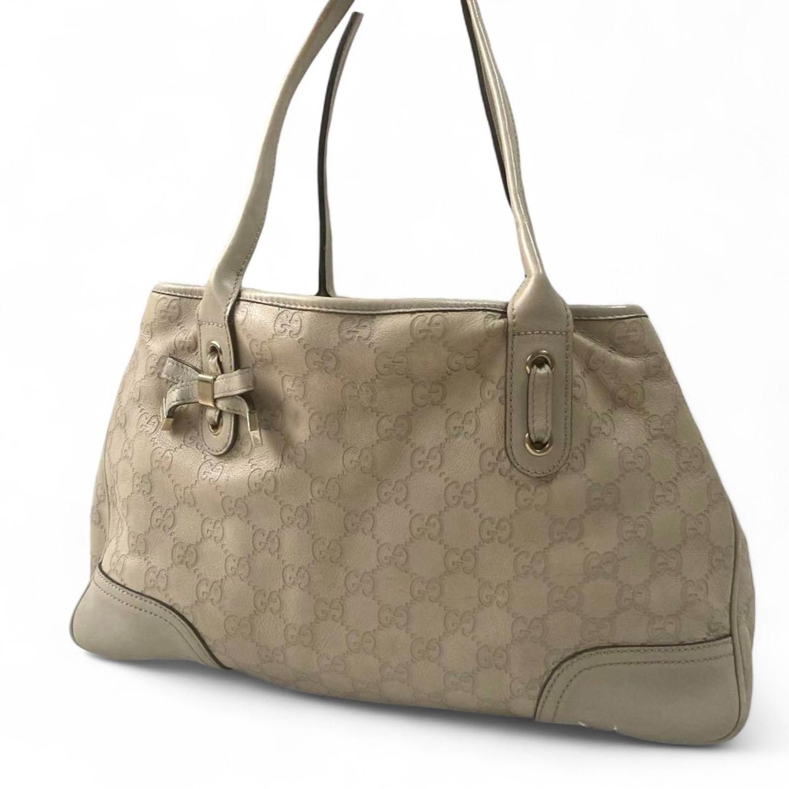 Gucci Gucci - Beige Monogram GG Canvas Tote Bag Size ONE SIZE - 3 Thumbnail