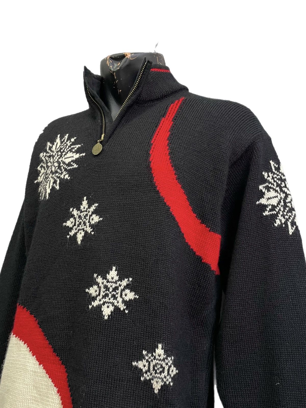 Dale Of Norway Vintage Dale of Norway wool sweater black Nordic knit L Size US L / EU 52-54 / 3 - 2 Thumbnail