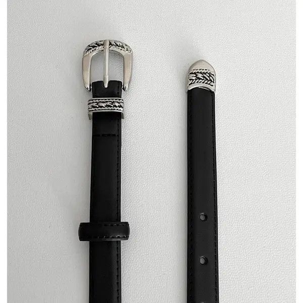 Jewelry Retro Metal Belt – Simple Silver, Versatile Fit Size ONE SIZE - 3 Thumbnail