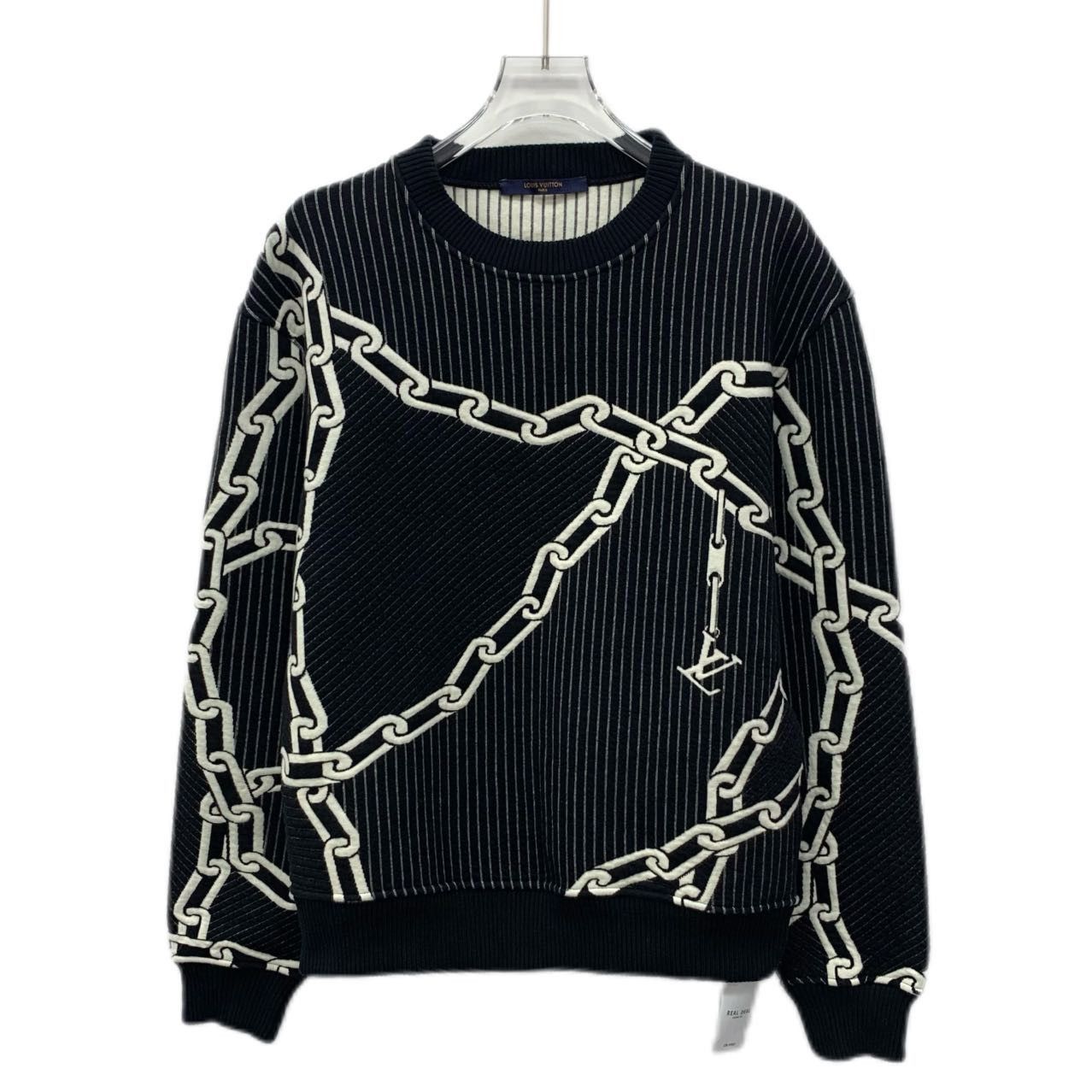 Louis Vuitton Louis Vuitton Sweatshirt – Black Crewneck (Size XS) Size XS / US 0-2 / IT 36-38 - 1 Thumbnail