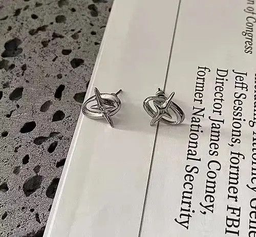 Designer × Vintage 🔥925 silver vintage star stud earrings Size ONE SIZE - 4 Thumbnail