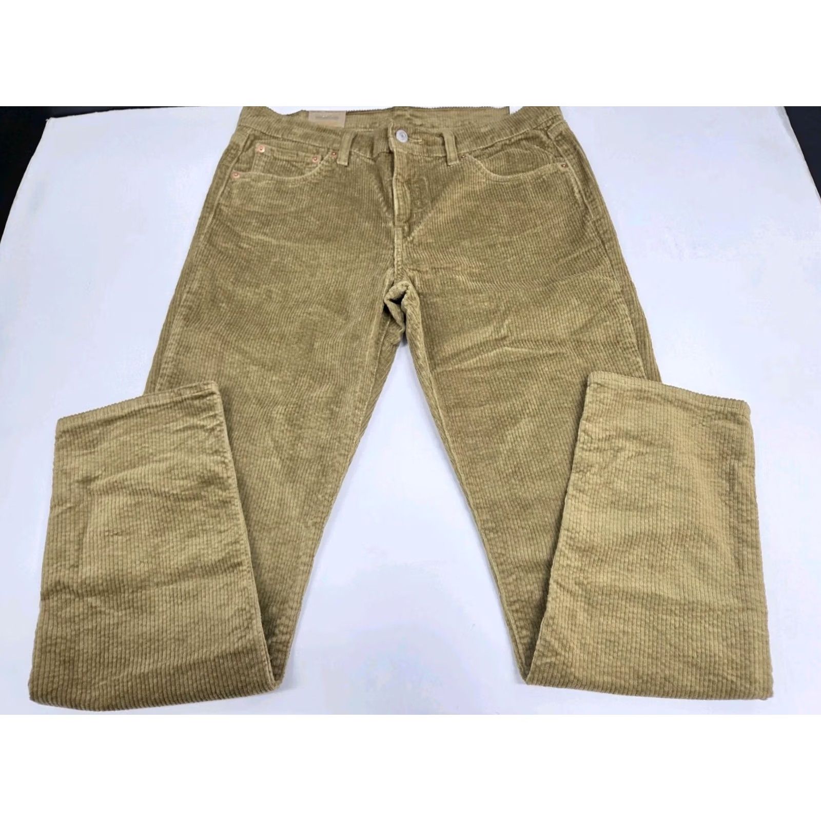 Levi's Levi's Womens Boyfriend Mid Rise Tapered Leg Corduroy Pants NWT 31/30 #8671 Size 24" / US 00 / IT 34 - 2 Thumbnail
