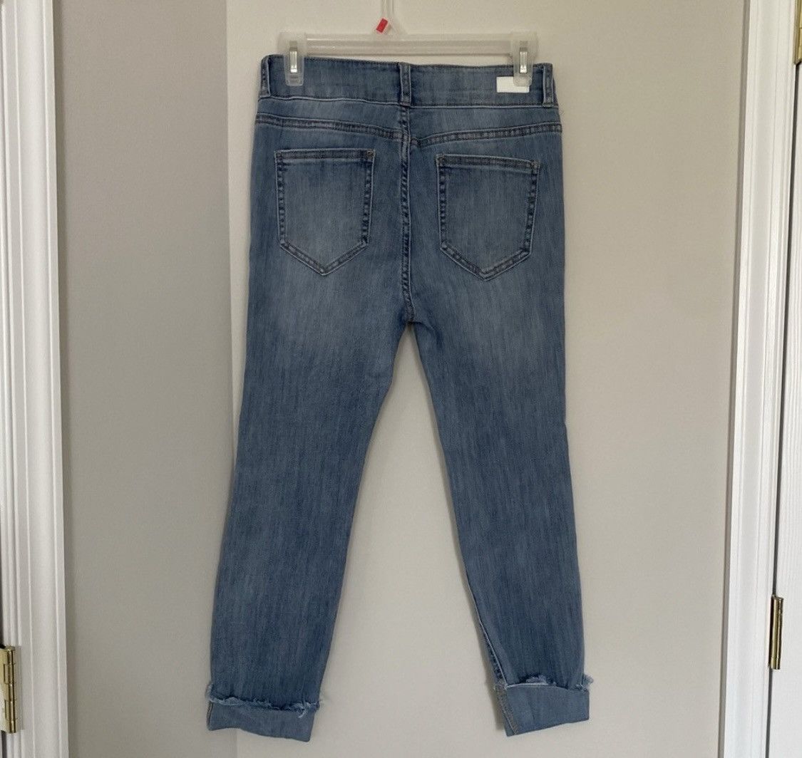 Other DESTROYED DISTRESSED HIGH RISE CROPPED CUFFED ANKLE JEANS Size 28" / US 6 / IT 42 - 6 Thumbnail
