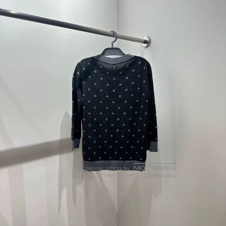Hermes Hermes Polka Dot High Neck Knit Top Size S / US 4 / IT 40 - 2 Thumbnail