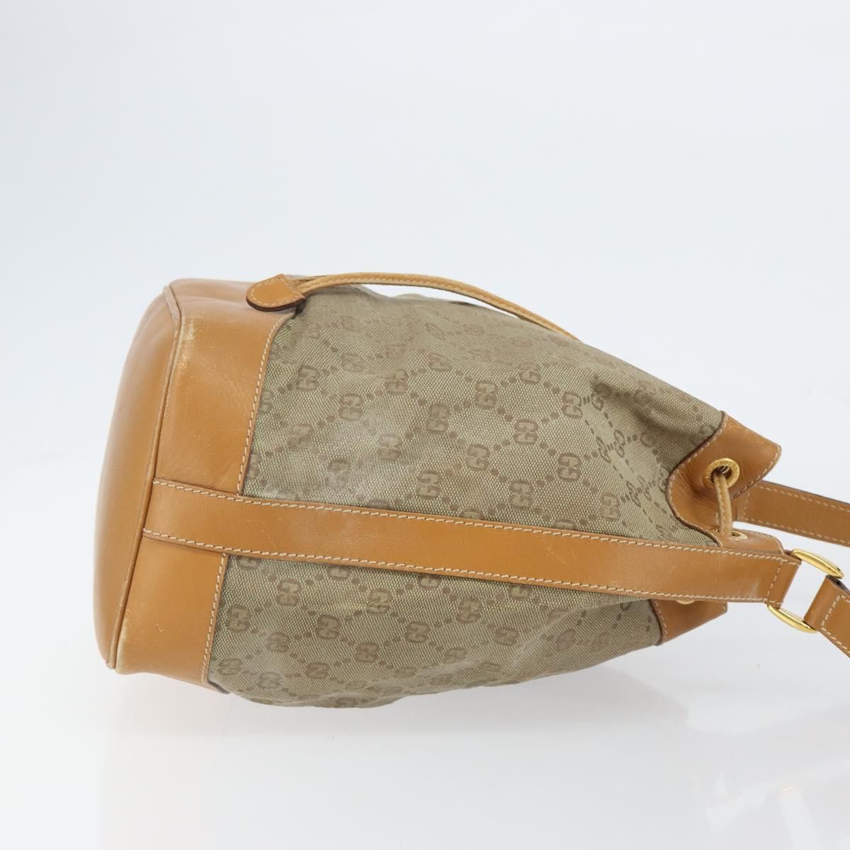 Gucci GUCCI GG Canvas Shoulder Bag Beige Gold 001 854 001 854 Size ONE SIZE - 4 Thumbnail