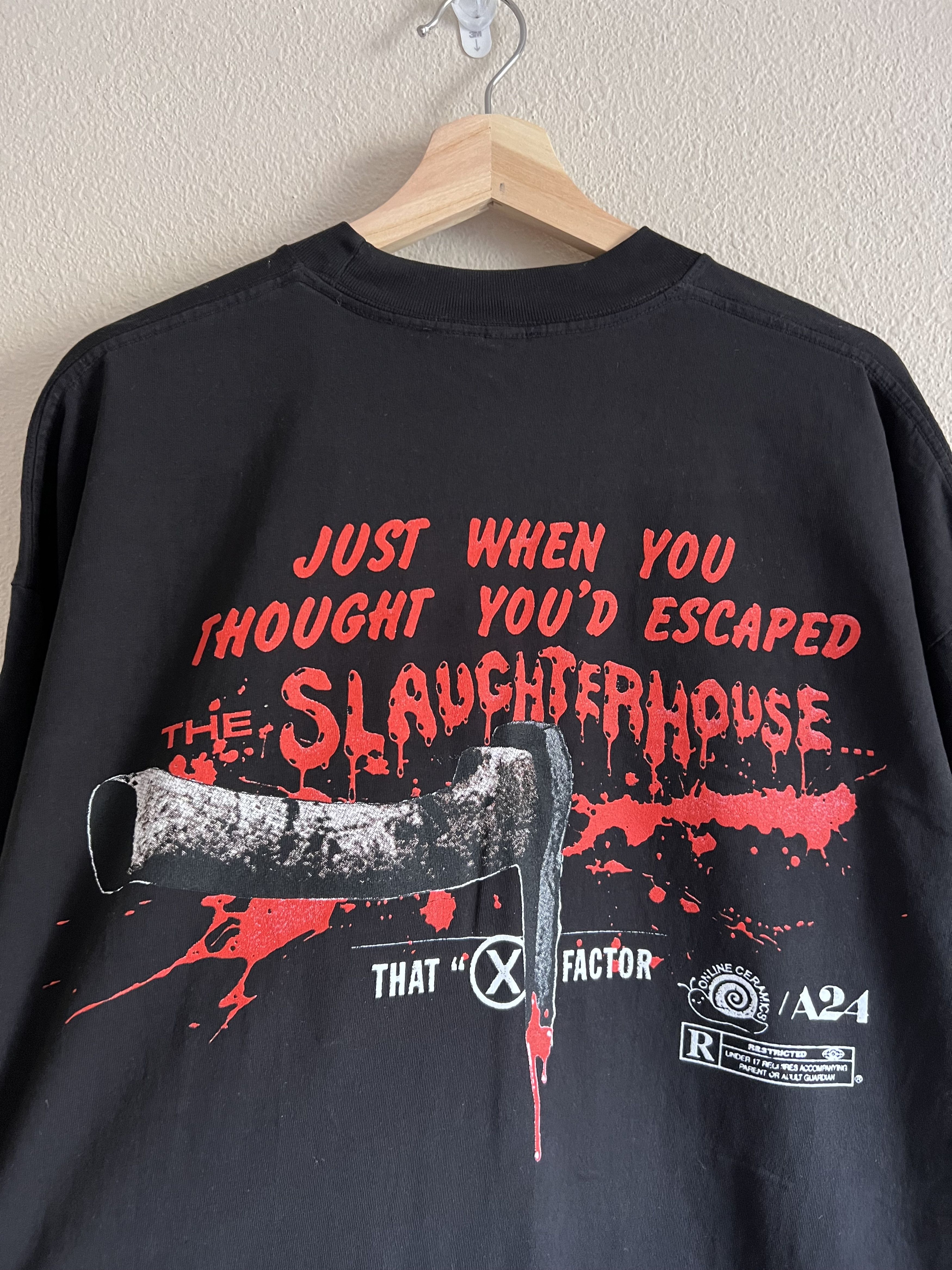 A24 × Online Ceramics Online Ceramics A24 X Slaughterhouse Tee in Black Size US XL / EU 56 / 4 - 2 Thumbnail