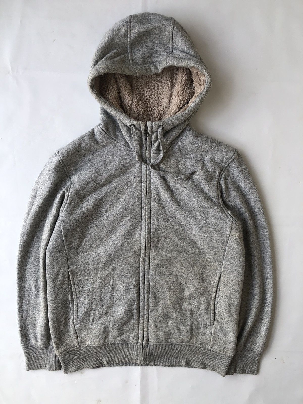 image of If Six Was Nine x Uniqlo Japanese Fur Zip Hoodie Uniqlo Style in Grey, Men's (Size Medium)