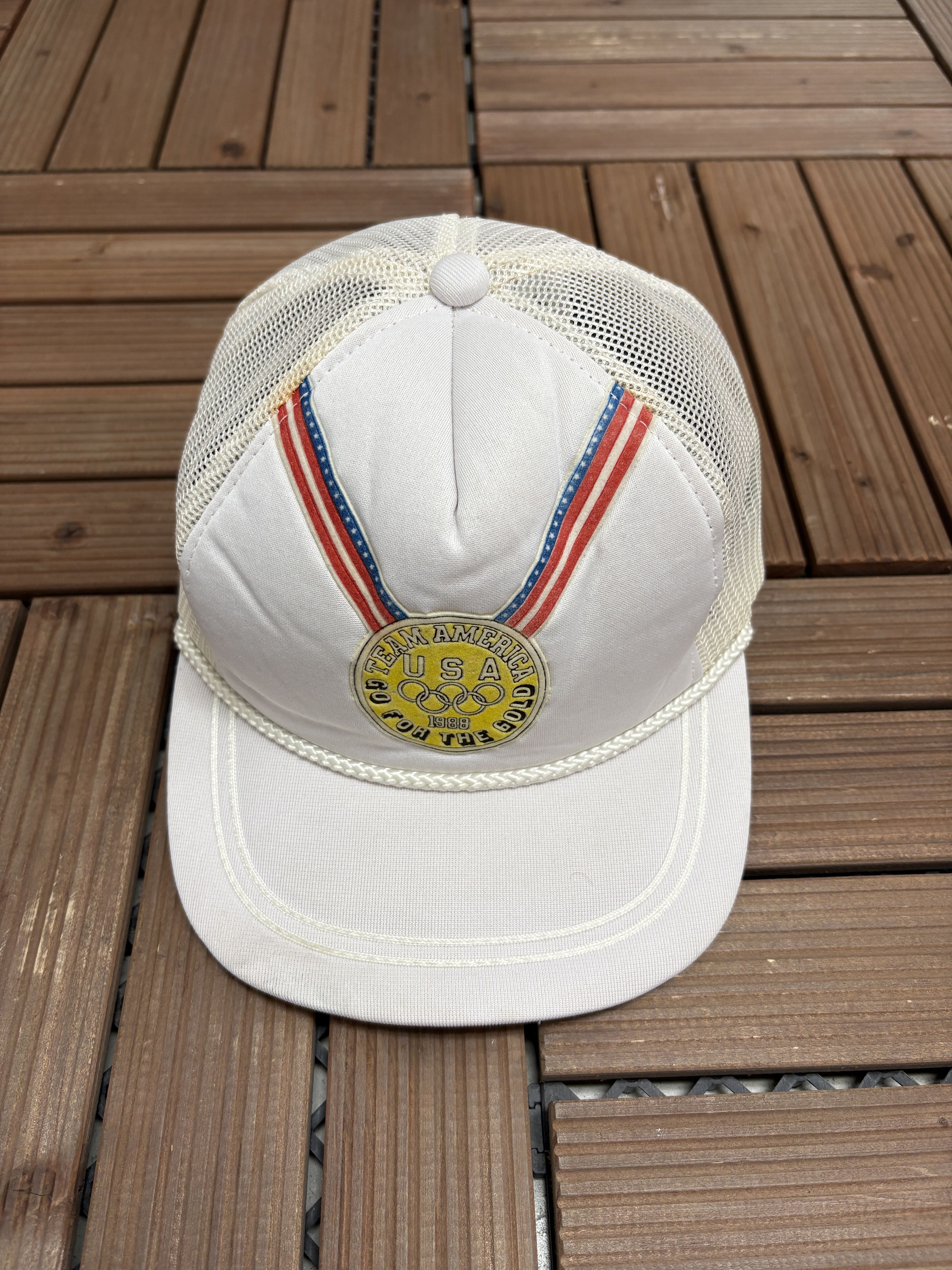 Vintage Team America Olympics 1988 Vintage Snap Back Hat Size ONE SIZE - 2 Thumbnail