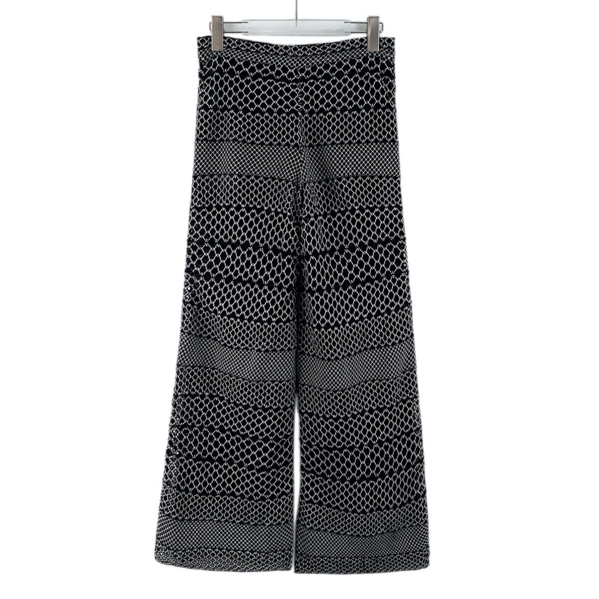 Chanel Chanel Black Hollow Woven Cotton Knit Tweed Pants K26WX Size 26" / US 2 / IT 38 - 2 Thumbnail