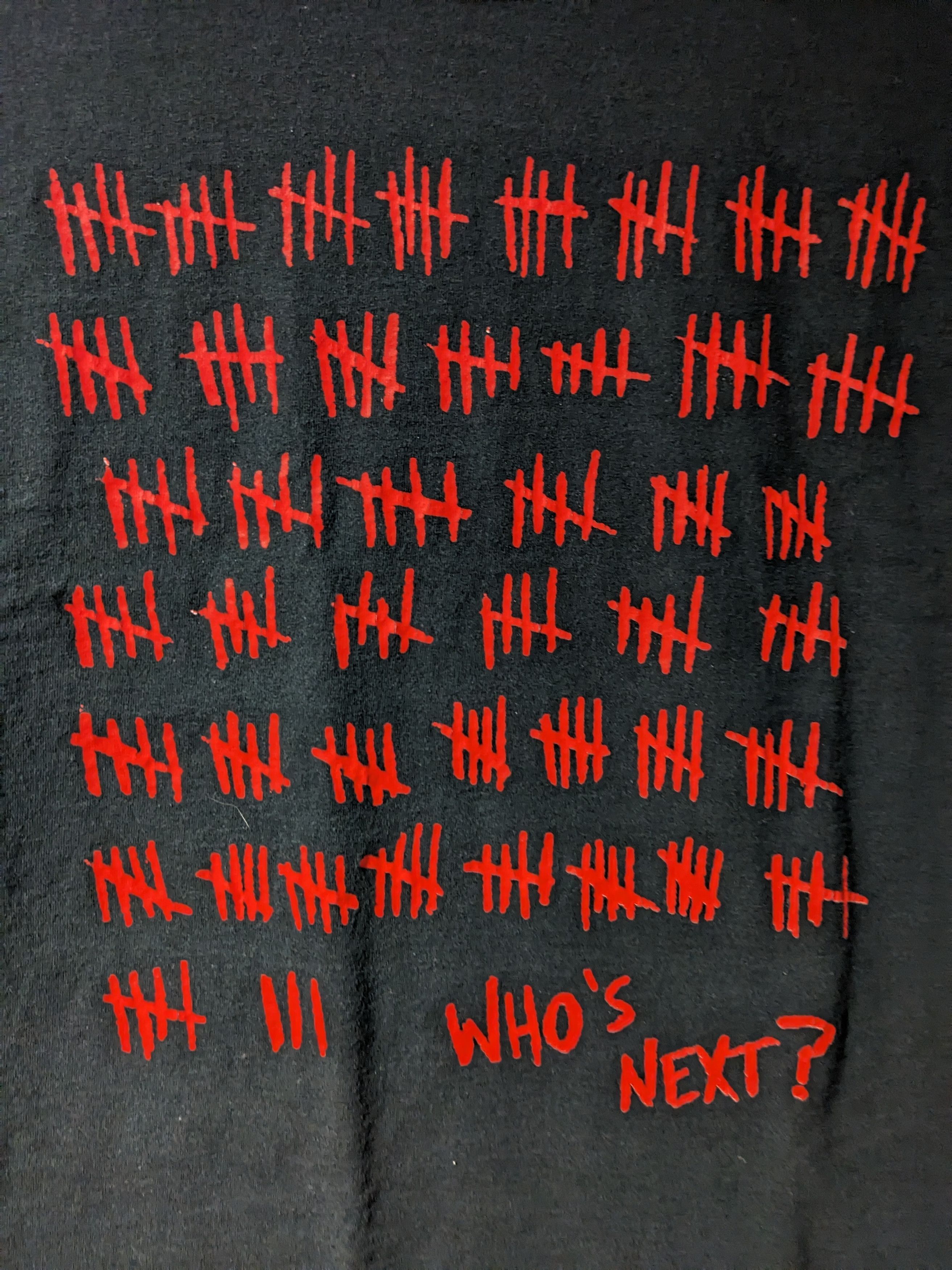 Vintage Vintage Y2K Who's Next Serial Killer Horror Large T-Shirt Size US L / EU 52-54 / 3 - 2 Thumbnail
