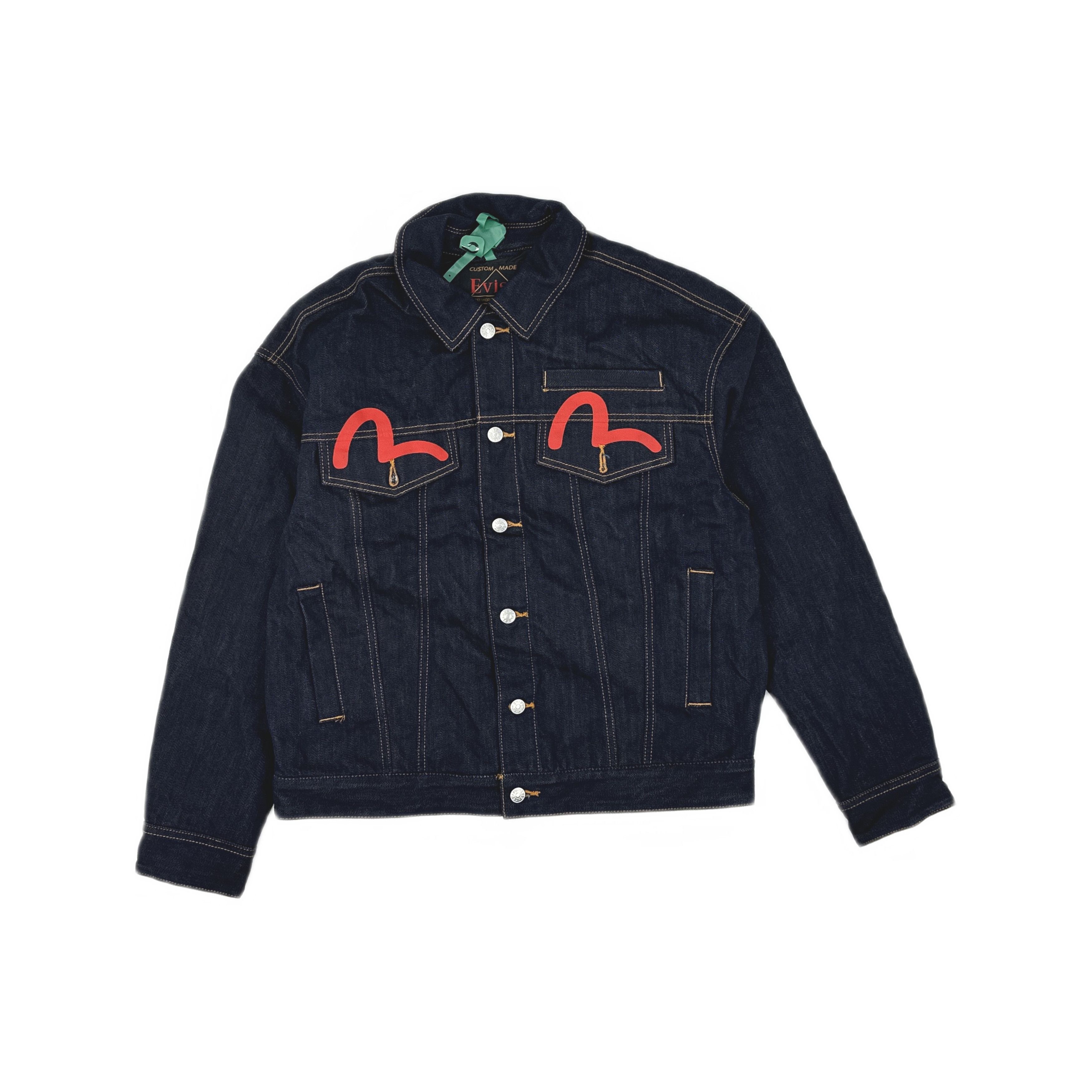 Evisu Evisu Quadrophenia Early Archive Grey Denim Jacket | Grailed