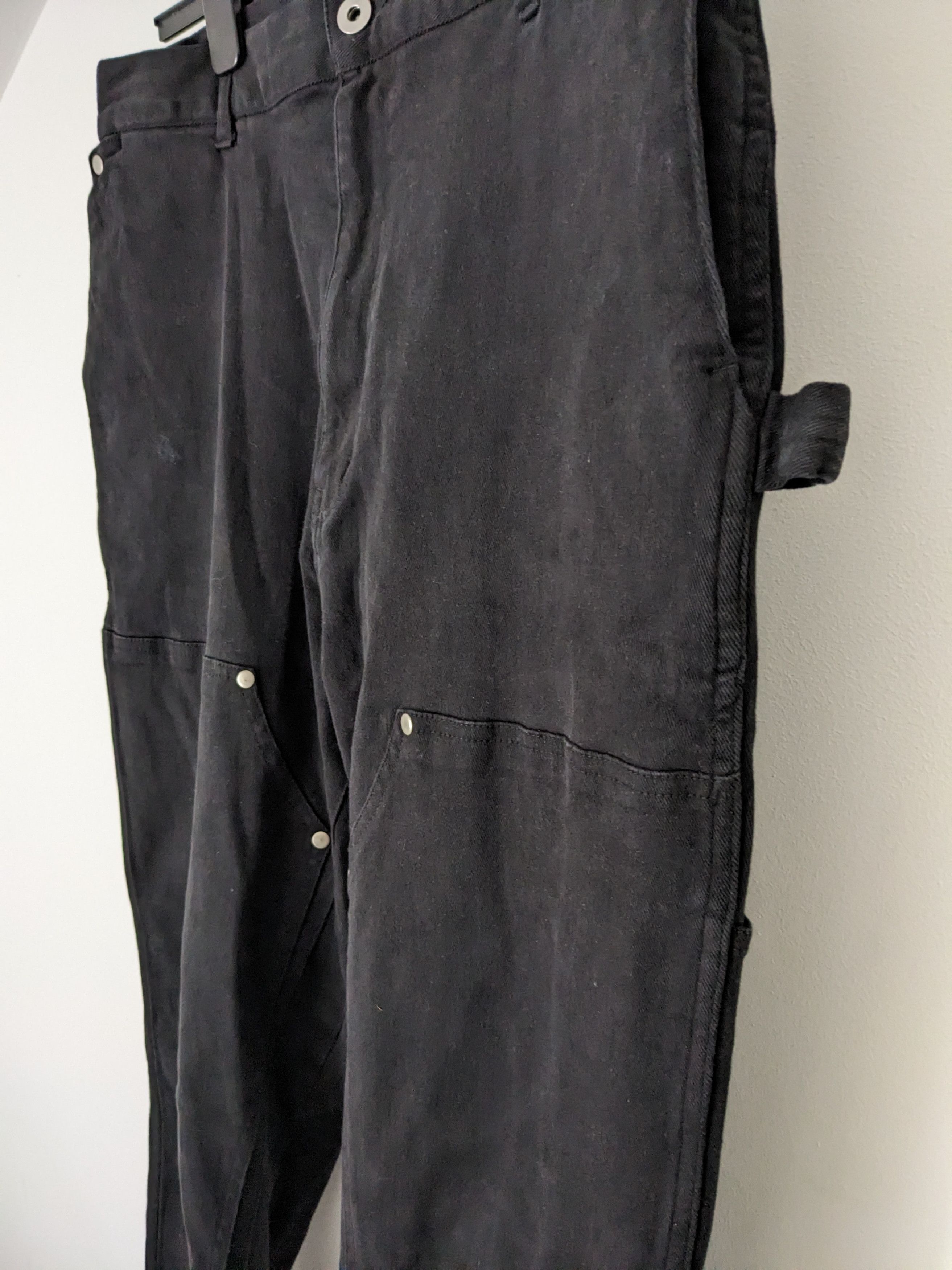 Vuja De Vuja De 003 Black Backzip Carpenter Work Pant Large Size US 32 / EU 48 - 3 Thumbnail