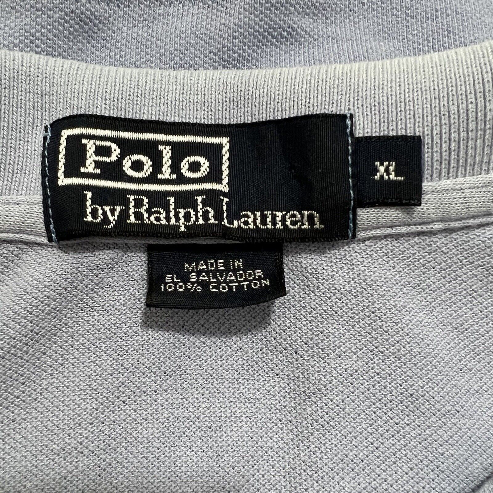 Polo Ralph Lauren Polo Ralph Lauren Light Blue Polo Navy Pony Logo Shirt Size US XL / EU 56 / 4 - 3 Thumbnail
