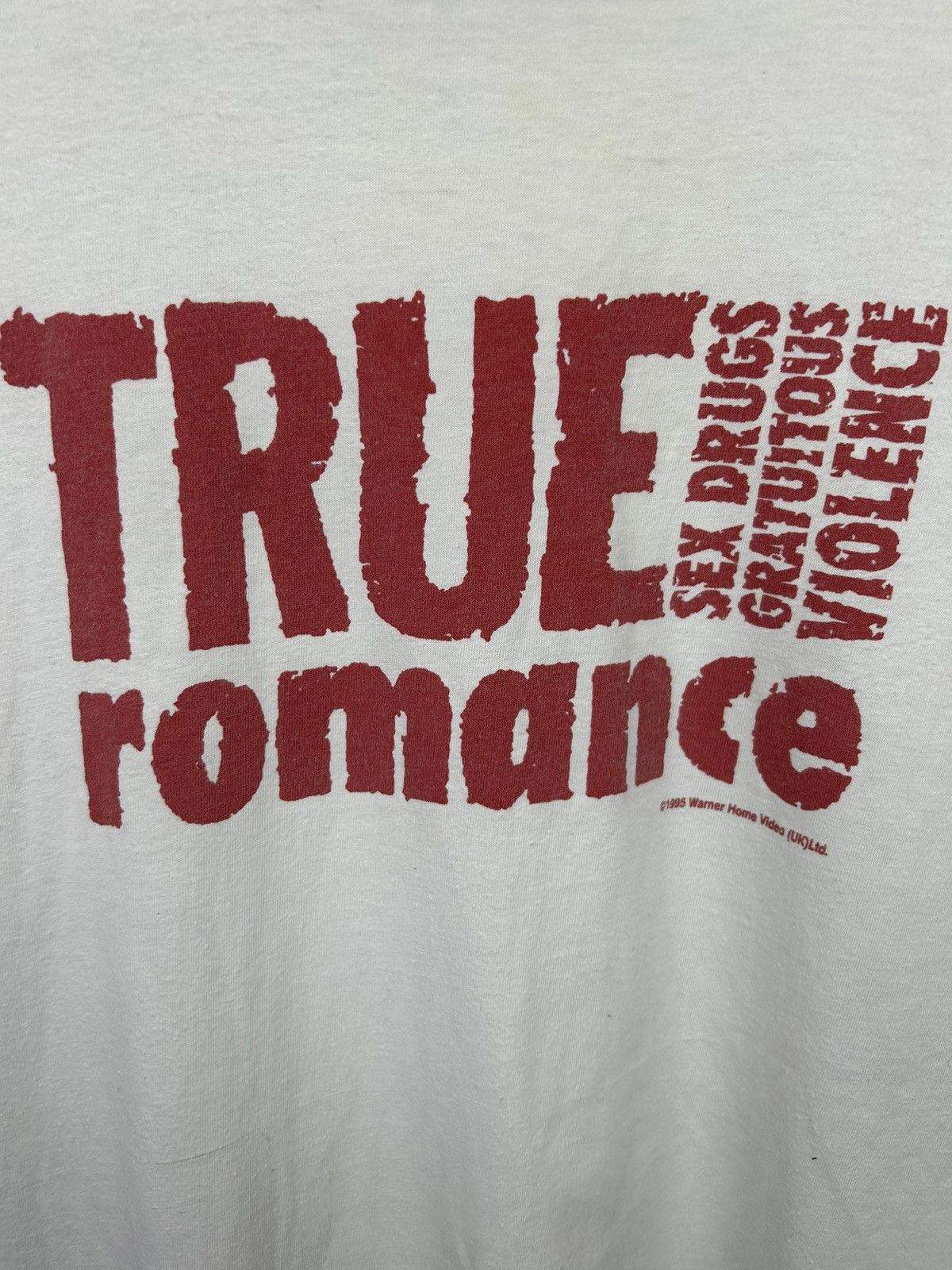 Vintage Vintage 90s True Romance 1995 Sex Grugs Movie T shirt Size US XL / EU 56 / 4 - 10 Thumbnail