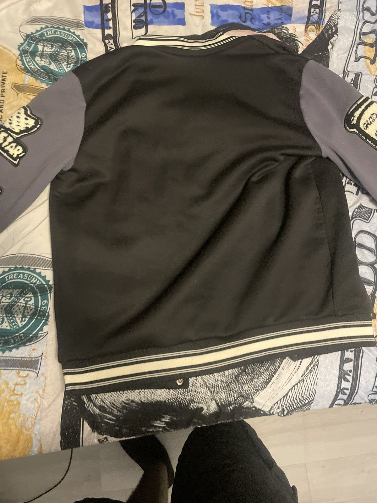 Other Varisty jacket black white and grry Size US M / EU 48-50 / 2 - 5 Thumbnail
